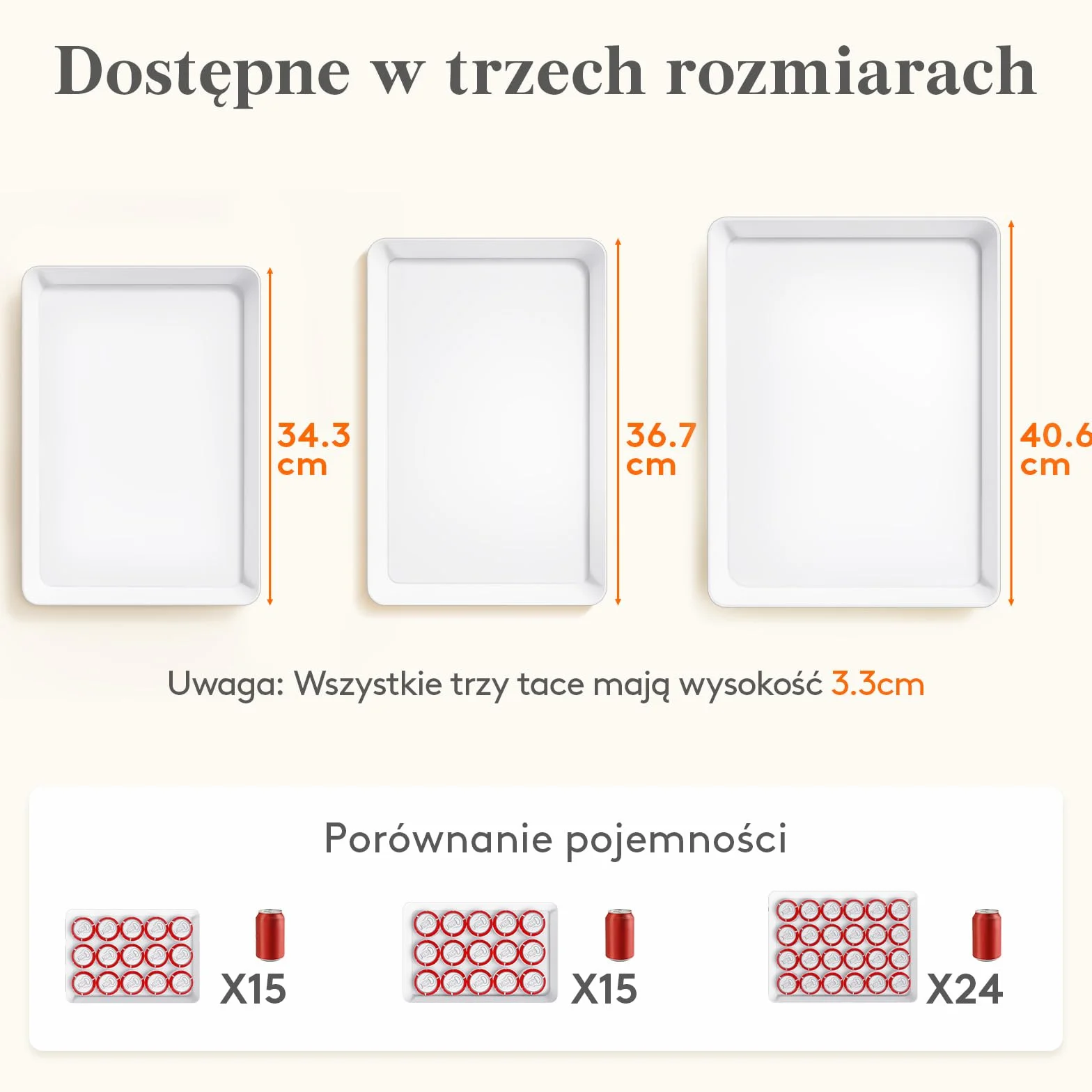 Lifewit Taca do Serwowania, Deski do Serwowania, Plastikowe Półmiski, Naczynia do Serwowania Wędlin na Przyjęcia, Biała taca Wielokrotnego Potraw, Ciastek, Zestaw 8 Sztuk, 34.3 × 24 cm