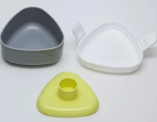 Forma do kulek ryżowych Onigiri, Onigiri Bakudan prosta i szybka, wystarczy włożyć ryż i nacisnąć, biała plastikowa postać kawaii miś, wyprodukowana w Japonii LS-20