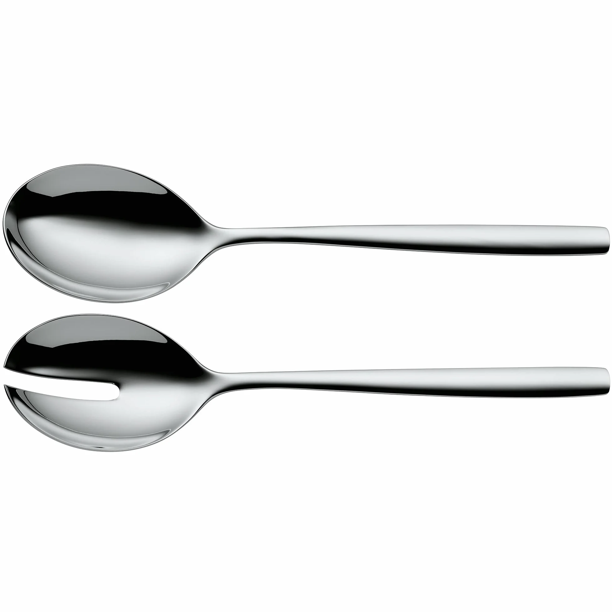 WMF Taverno 3-częściowy zestaw salaterek, szklane sztućce do sałatek, polerowana stal nierdzewna Cromargan, można myć w zmywarce, średnica 25 cm