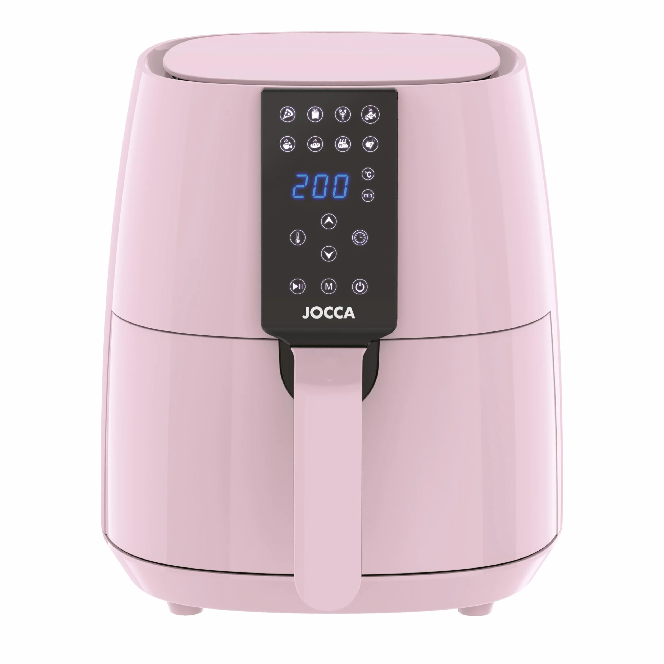 JOCCA - Frytkownica na gorące powietrze 3,8 l | Linea Sweet Frytkownica bezolejowa | Air Fryer 3,8 litra | Timer | regulowana temperatura | Zdrowa kuchnia | 1450 W | ekran dotykowy LED | oszczędność