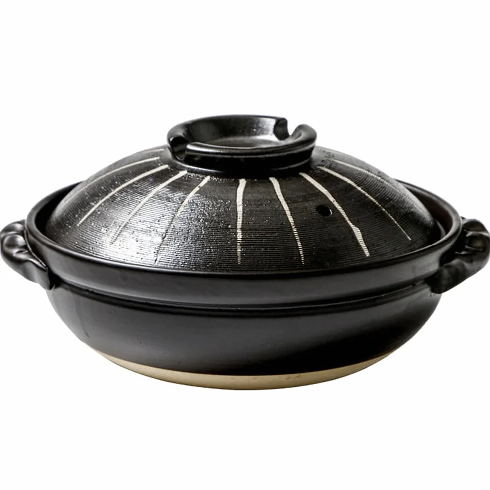 Ceramiczny garnek do duszenia, Naczynie żaroodporne z pokrywką, ceramiczny garnek do gotowania(2800ML)