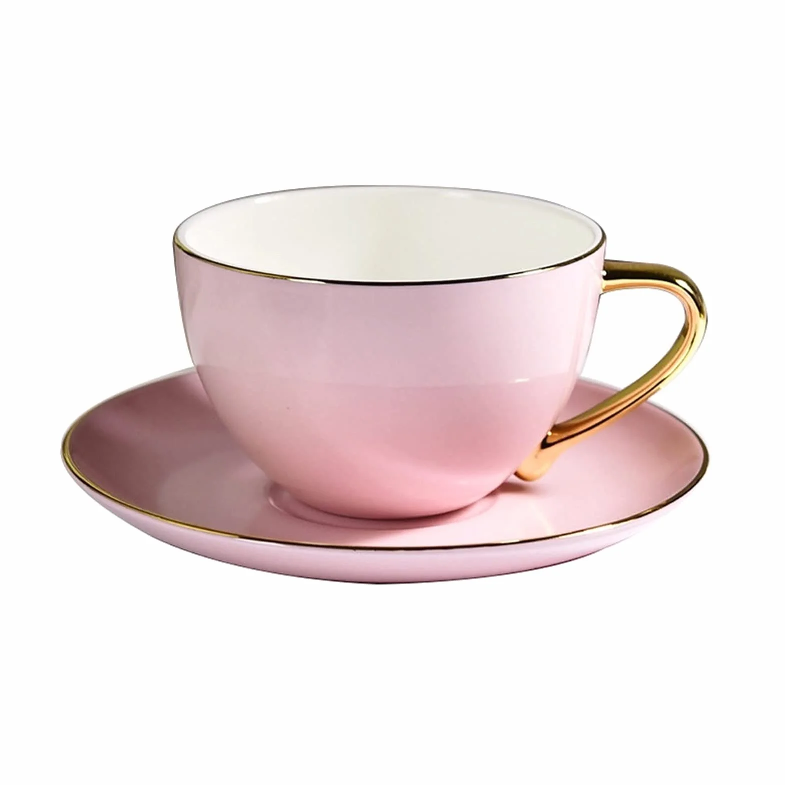 Ceramiczne Filiżanki Do Kawy I Herbaty Ze Spodkiem Zestaw Porcelany Kostnej Współczesne Kubki Filiżanki Do Espresso Wysokiej Klasy Zestaw Kubków Do Kawy I Spodków