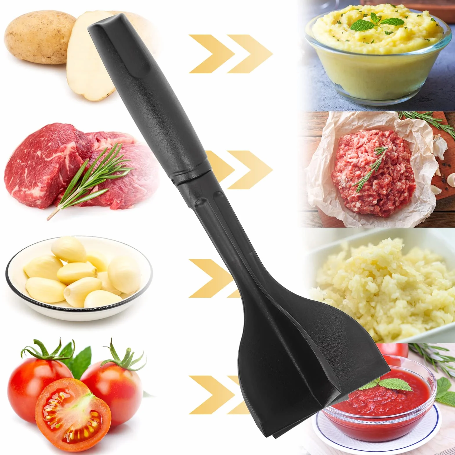 Rozdrabniacz do mięsa mielonego rozdrabniacz do mięsa mielonego rozdrabniacz mielony rozdrabniacz do mięsa mielony 5 ostrzy nylon hamburger siekacz odporny na ciepło do mielonej wołowiny