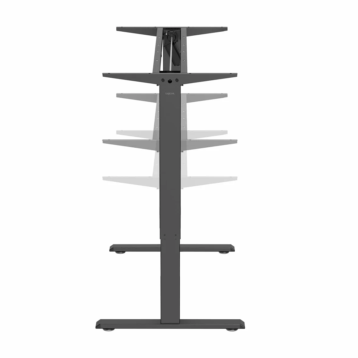 Elektryczna rama biurkowa z regulacją wysokości 1 silnik 700-1120 mm czarna
