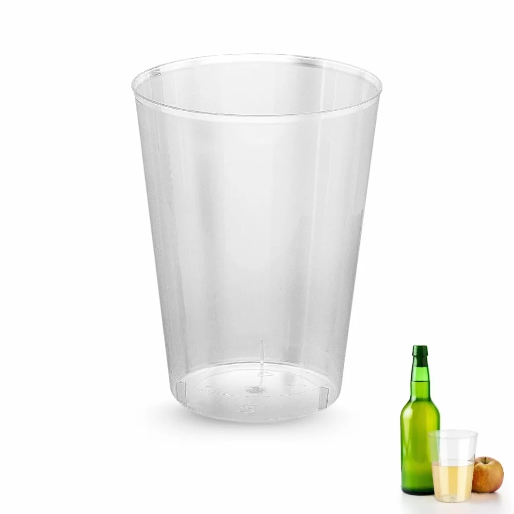 PARENCE.- Zestaw 15 plastikowych kubków wielokrotnego użytku o pojemności 500 ml - sztywne kubki polipropylenowe (PP) - idealne na imprezy, kempingi, grille, imprezy -