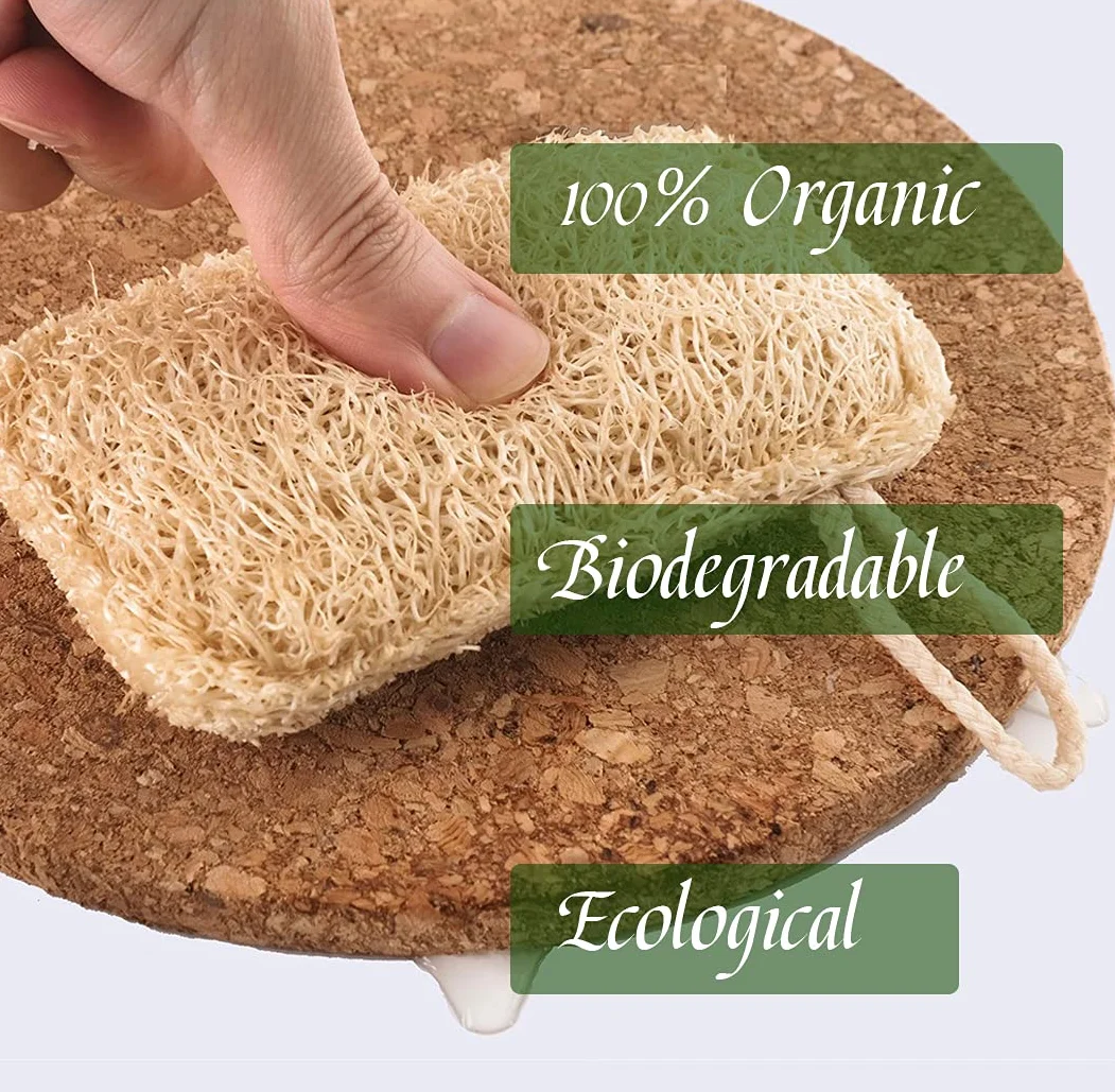 Organiczne gąbki luffy złuszczające biodegradowalne kompostowalne 6 szt.