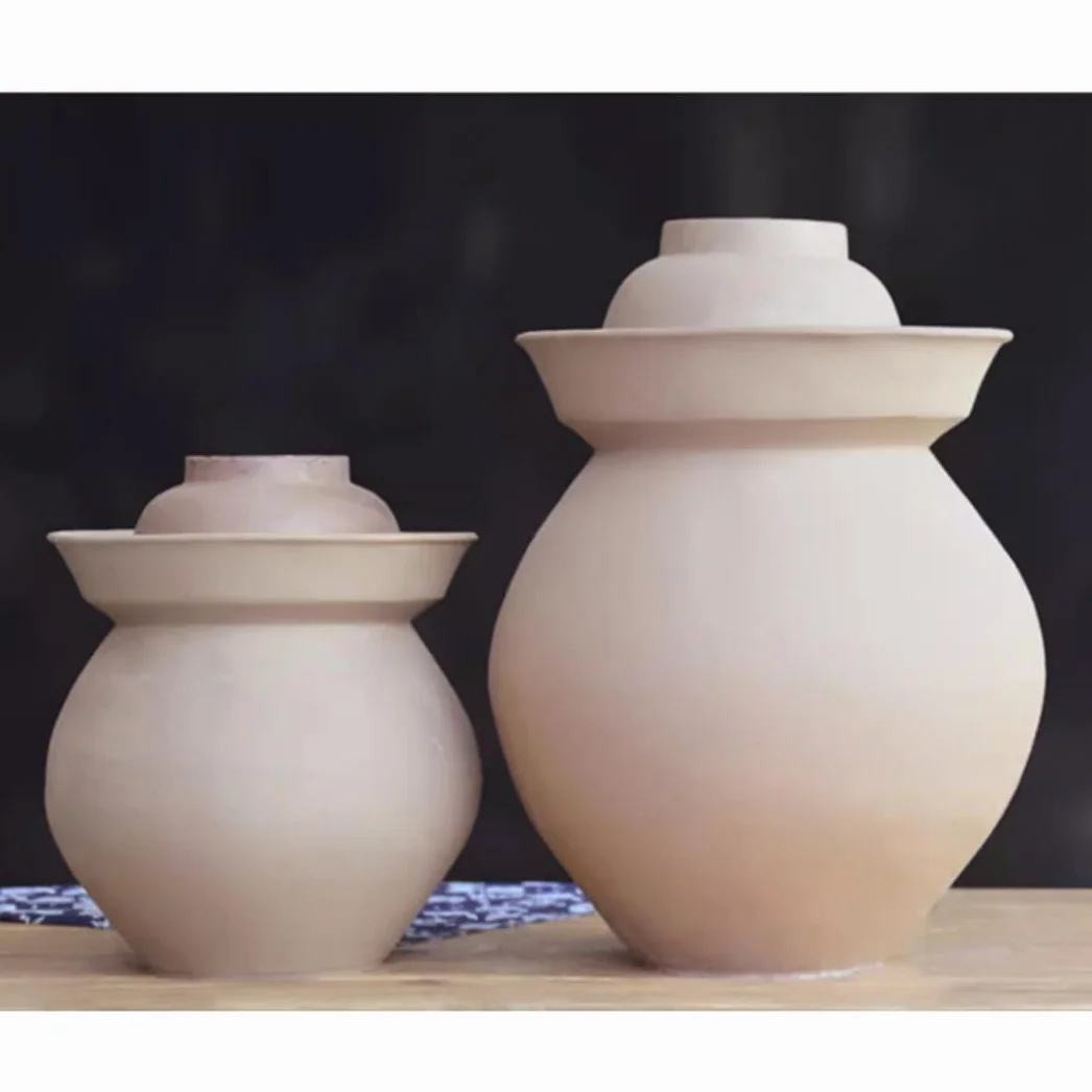 Duży naturalny ceramiczny słoik na marynaty z pokrywkami, chiński porcelanowy słoik do marynowania, ceramiczny garnek fermentacyjny z uszczelką wodną pokrywką śluzy powietrznej, garnek do kiszonej
