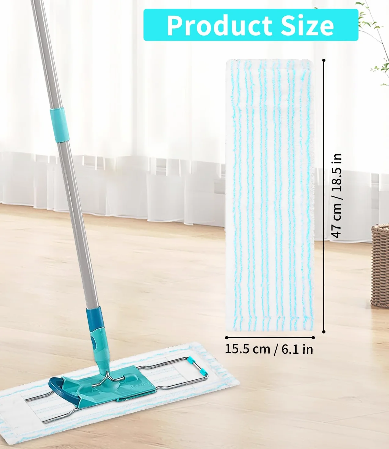 Leifheit Profi XL Micro Duo Cotton Plus wymienne nakładki do mopa 3 sztuki