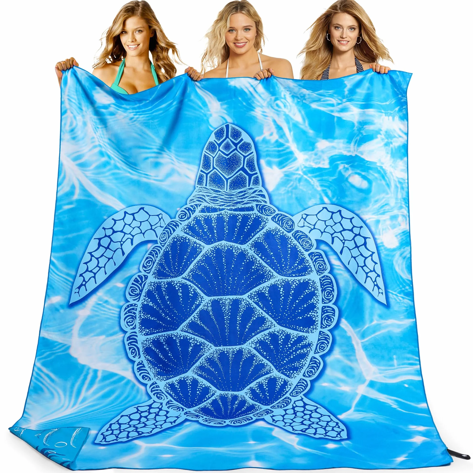 Ręcznik plażowy xxl 200x145 cm, duży, szybkoschnący ręcznik z mikrofibry, ręcznik kąpielowy bez piasku, koc plażowy, ręcznik plażowy damski