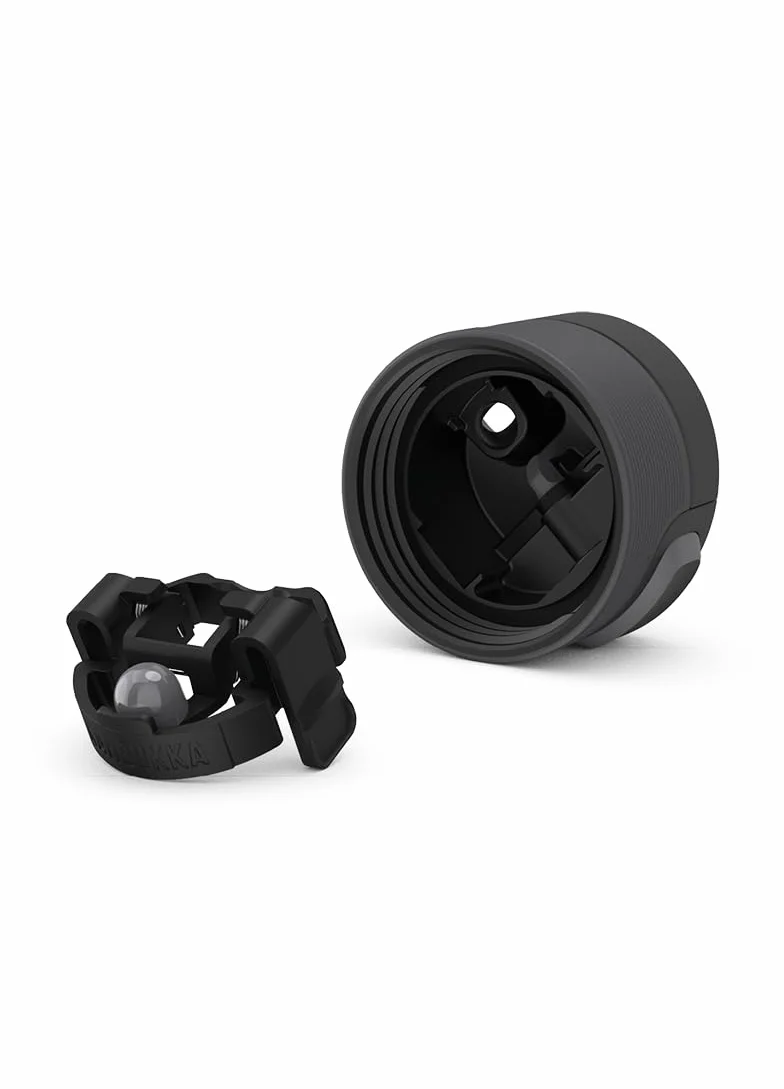 Kambukka kubek termiczny Etna Grip 500 ml Black Steel – szczelny, stal nierdzewna 18/8, nakrętka 3-w-1 Snapclean, ciepło 9 h/zimno 18 h