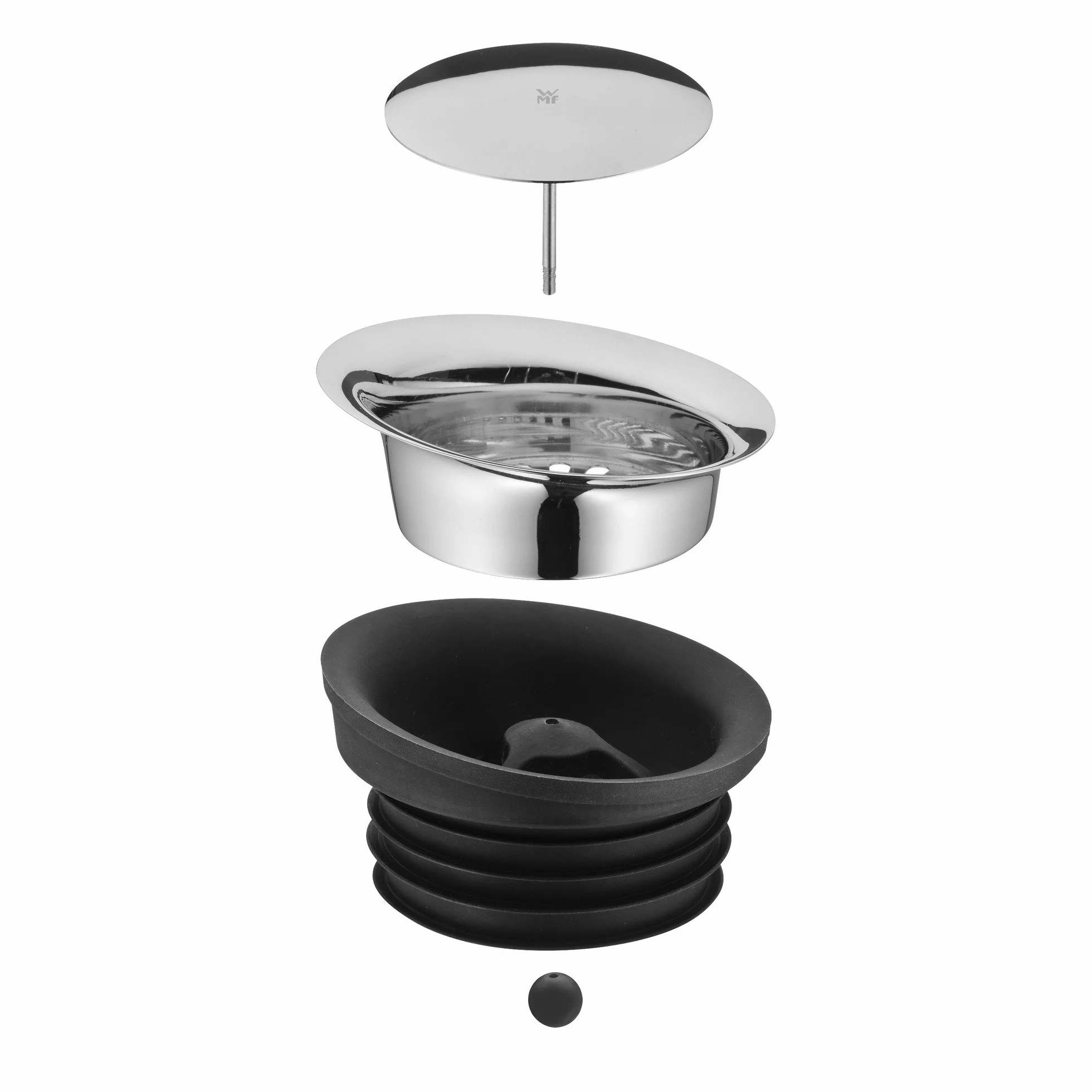 Wmf 618046040 Karafka na Wodę, Czarny/Srebrny, 1,5 l
