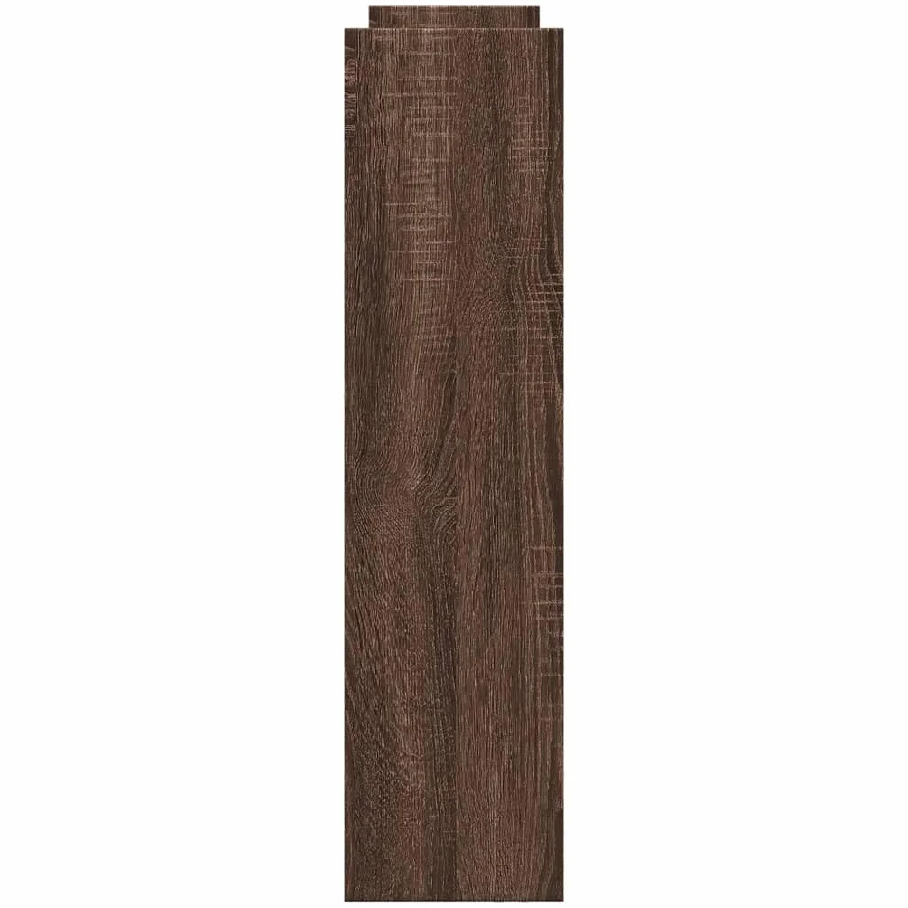 Meble Przedmiot dom Wąski wózek do przechowywania 4-poziomowy brązowy dąb Engineered Wood-Furniture