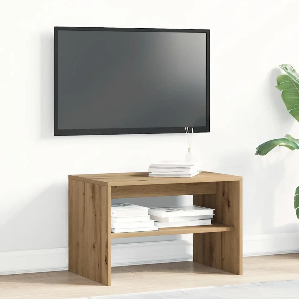 vidaXL Szafka RTV Artisan Oak 60x40x40 cm Drewno klejone, szafka pod TV, konsola pod TV, ława pod TV, szafka pod TV, szafka pod sprzęt multimedialny