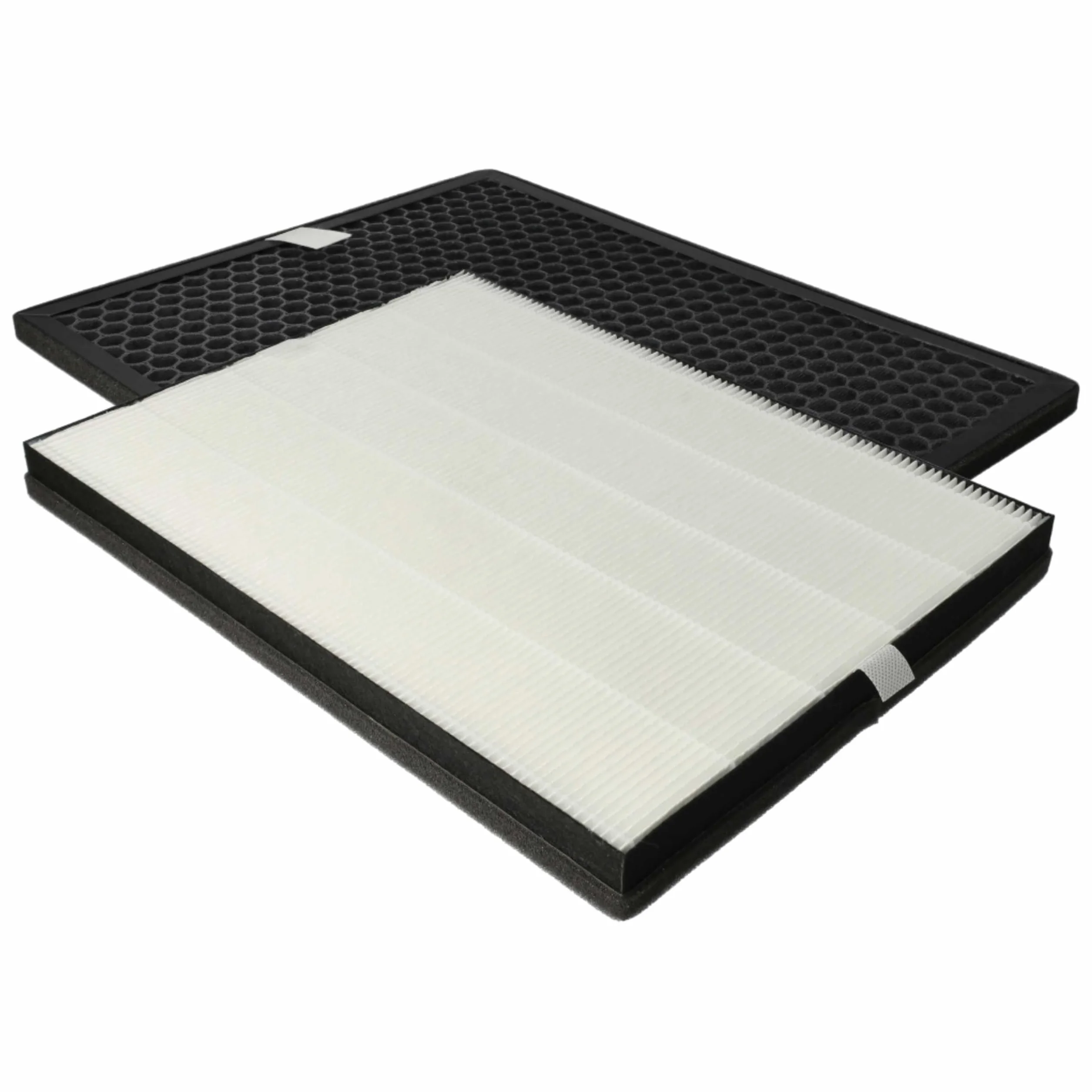 vhbw Zestaw filtrów (2 sztuki) kompatybilny z Philips AC1214, AC1215, AC1217, AC1214/10 oczyszczacz powietrza - filtr z węglem aktywnym, filtr HEPA