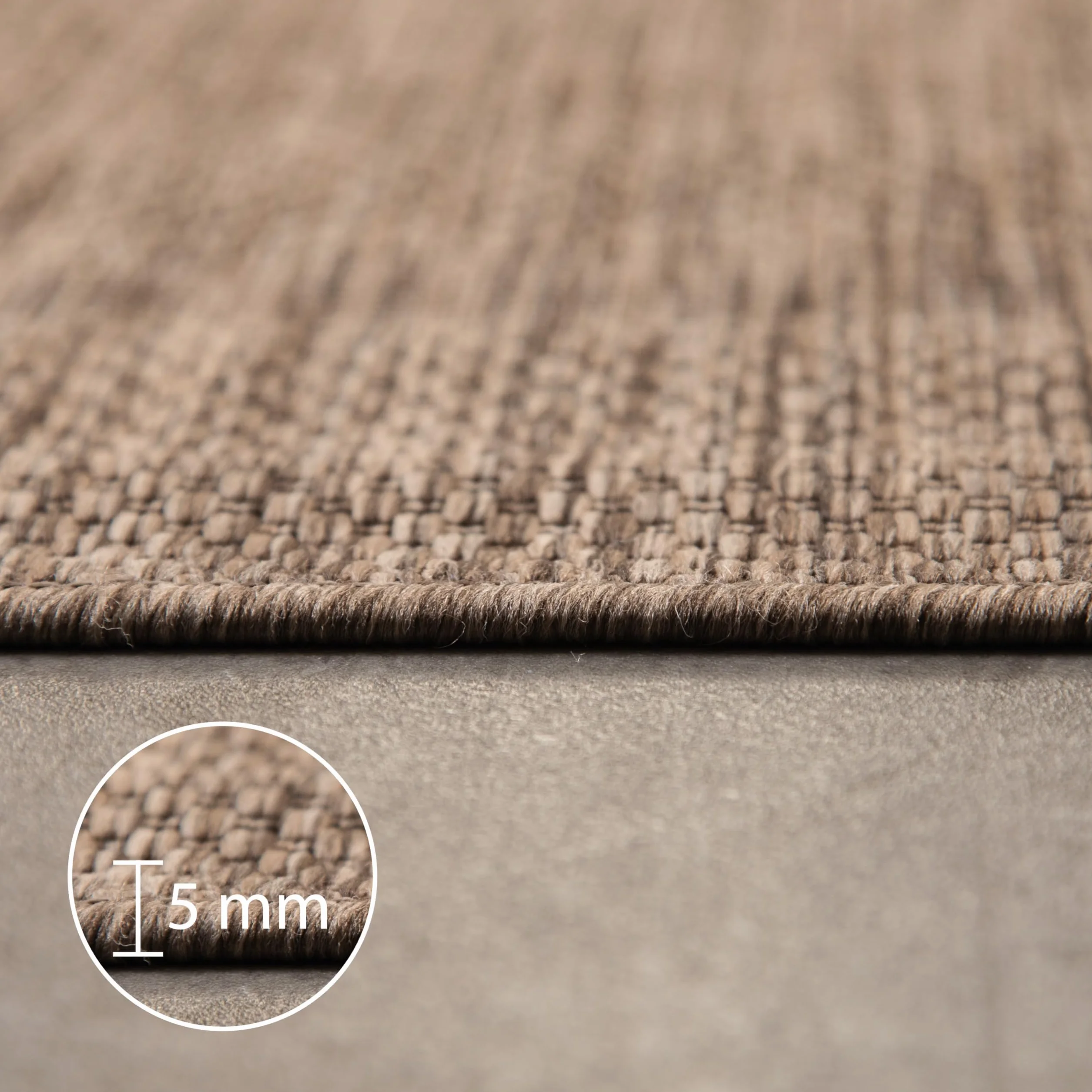 Carpettex dywan do użytku na zewnątrz, odporny na warunki atmosferyczne, 200 x 290 cm, sizalowy wygląd, brązowy - idealny na balkon, do ogrodu, na taras i jako dywan kuchenny - nadaje się do prania
