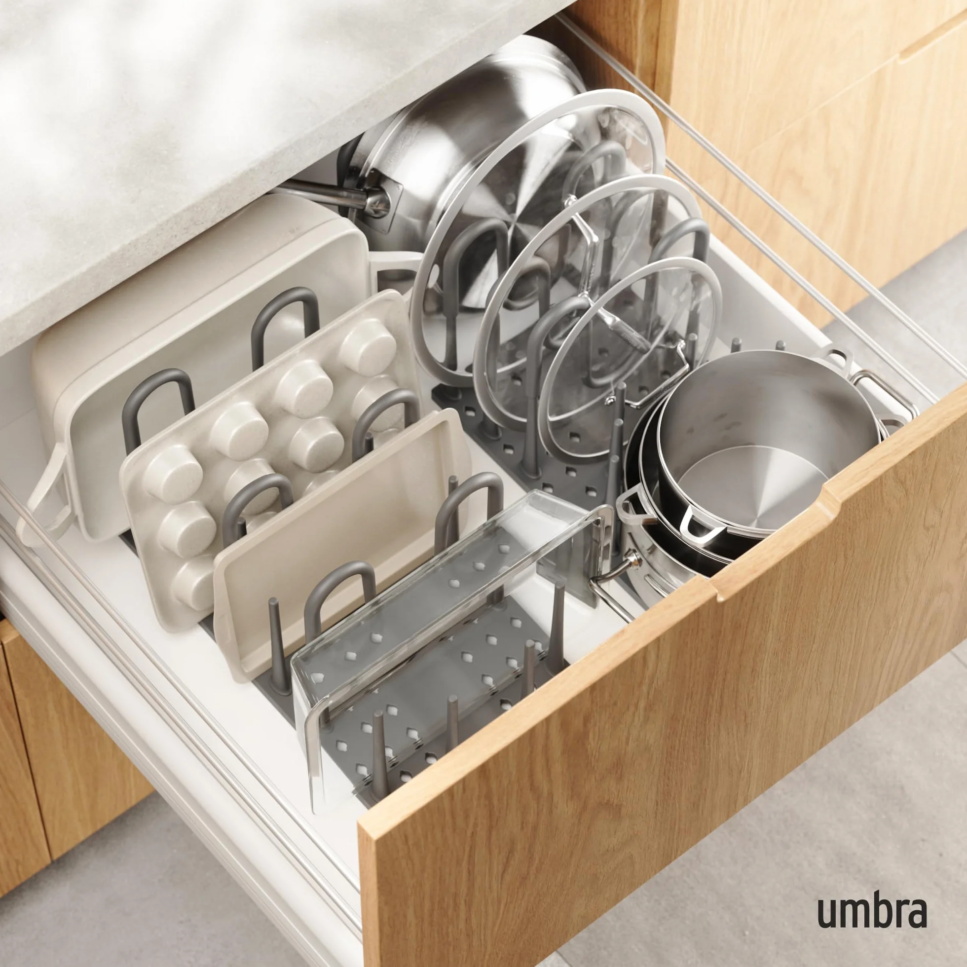 Umbra Peggy organizer na naczynia ciemnoszary