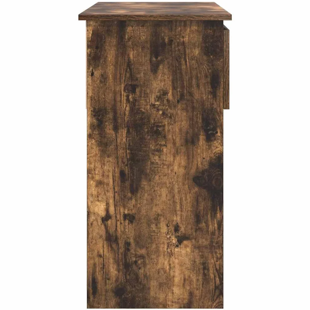 Générique Konsola stołowa z szufladami Chene Dym 85,5x38,5x74,5 cm | Stabilne drewno konstrukcyjne, gładka powierzchnia, łatwe czyszczenie, wszechstronne przechowywanie