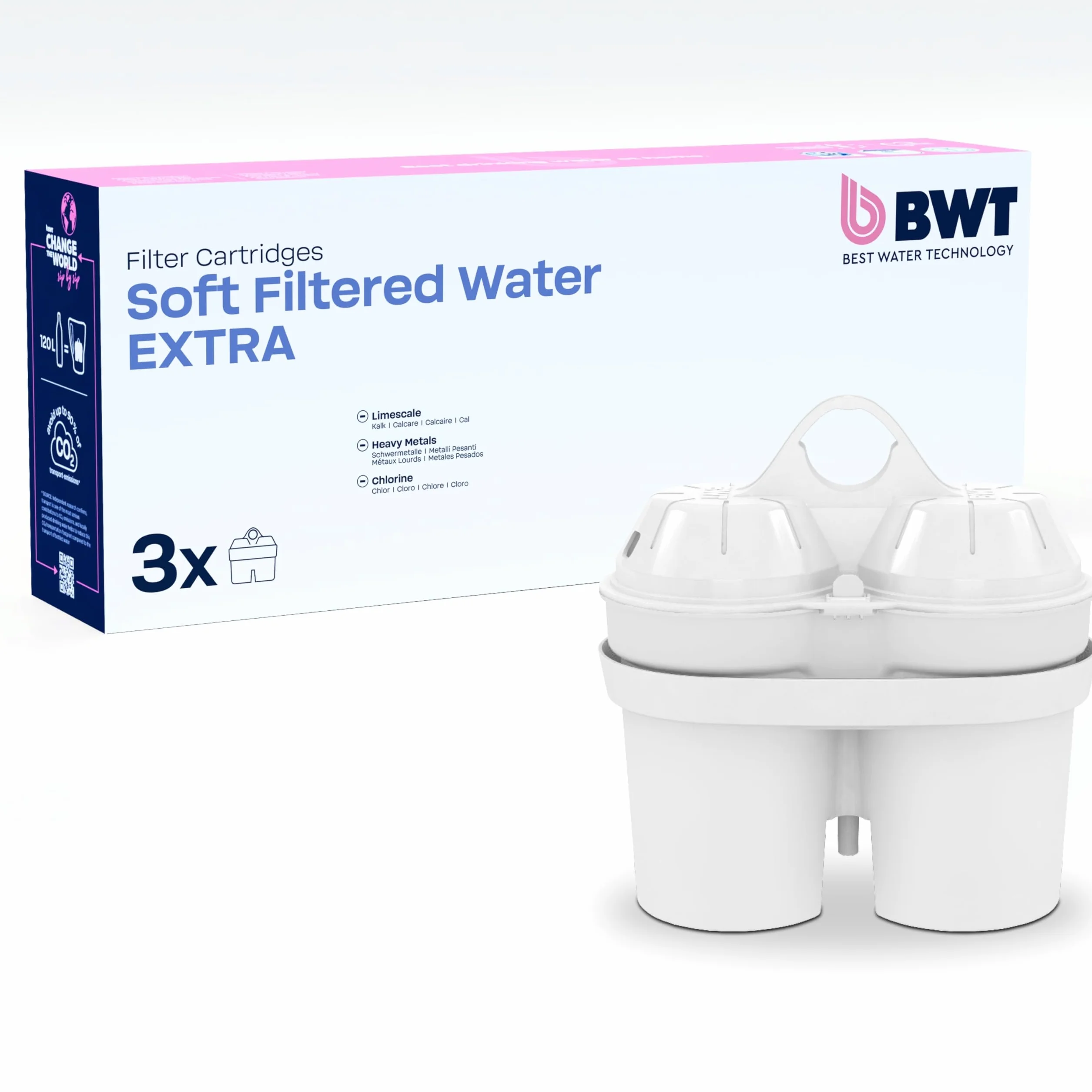 BWT 814873 Zestaw 3 wkładów Extra, 3 Stück (1 opakowanie)