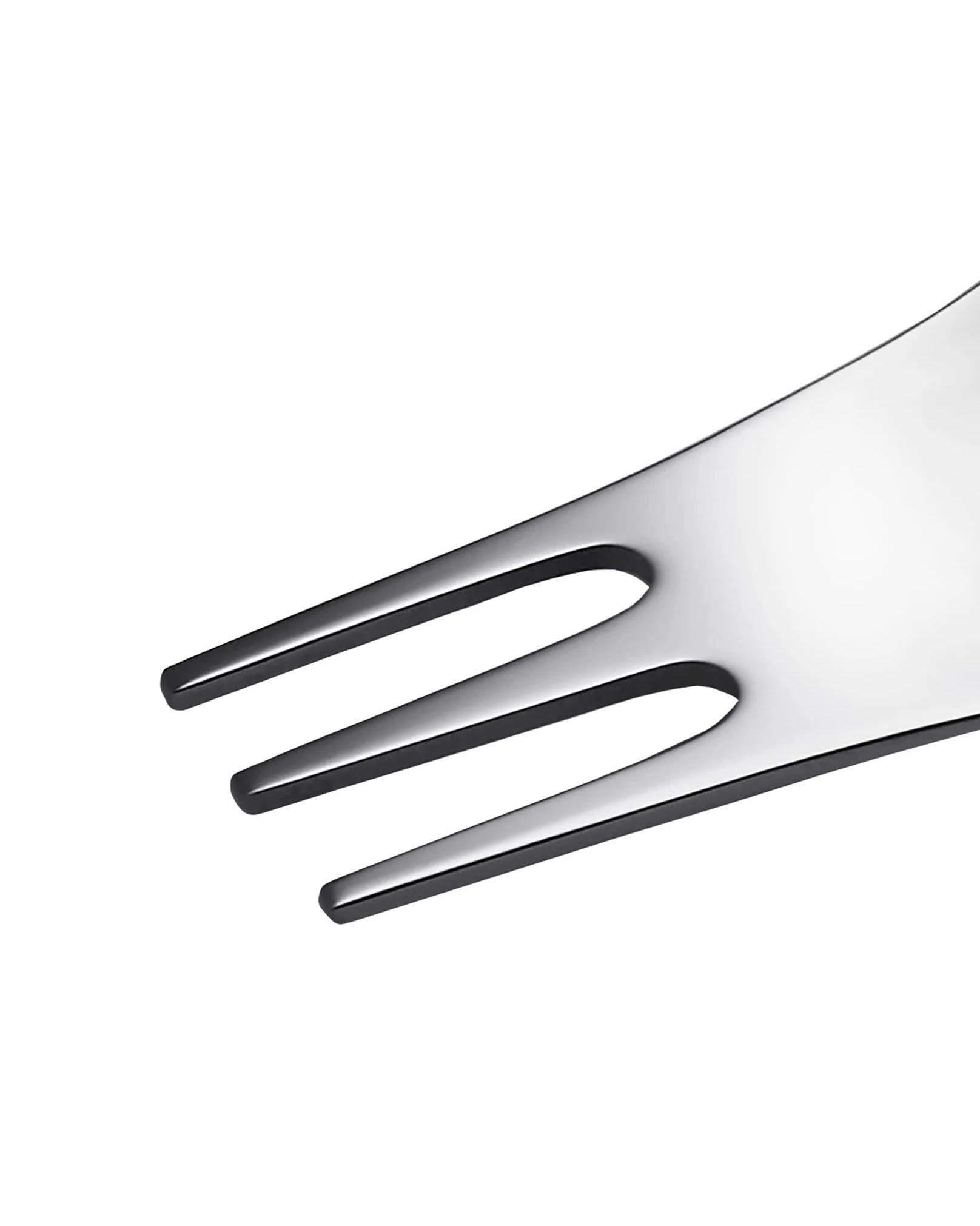 Alessi Moscardino GIMR01S4 Zestaw czterech sztućców wielofunkcyjnych Design, podsumowanie widelca i łyżki, polerowana stal nierdzewna 18/10