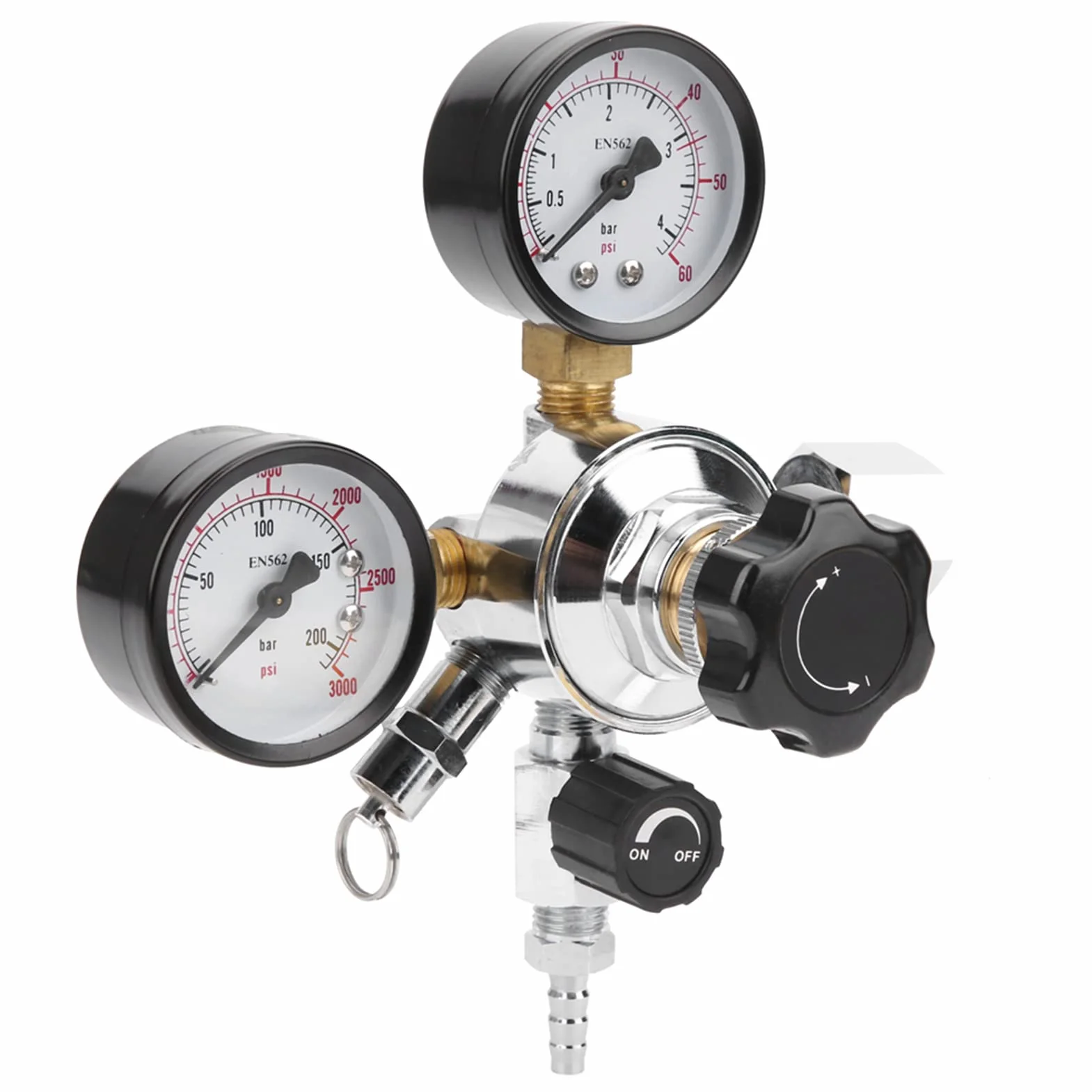 Adapter Keg Zbiornik Bezpieczeństwa Regulator Ciśnienia Co2 Piwo Beczka z Napojami Sodowymi Zawór Nadmiarowy Ciśnienie Domowe Warzenie Piwo Przewód Gazowy montaż W21.8 Ue Wtyczka