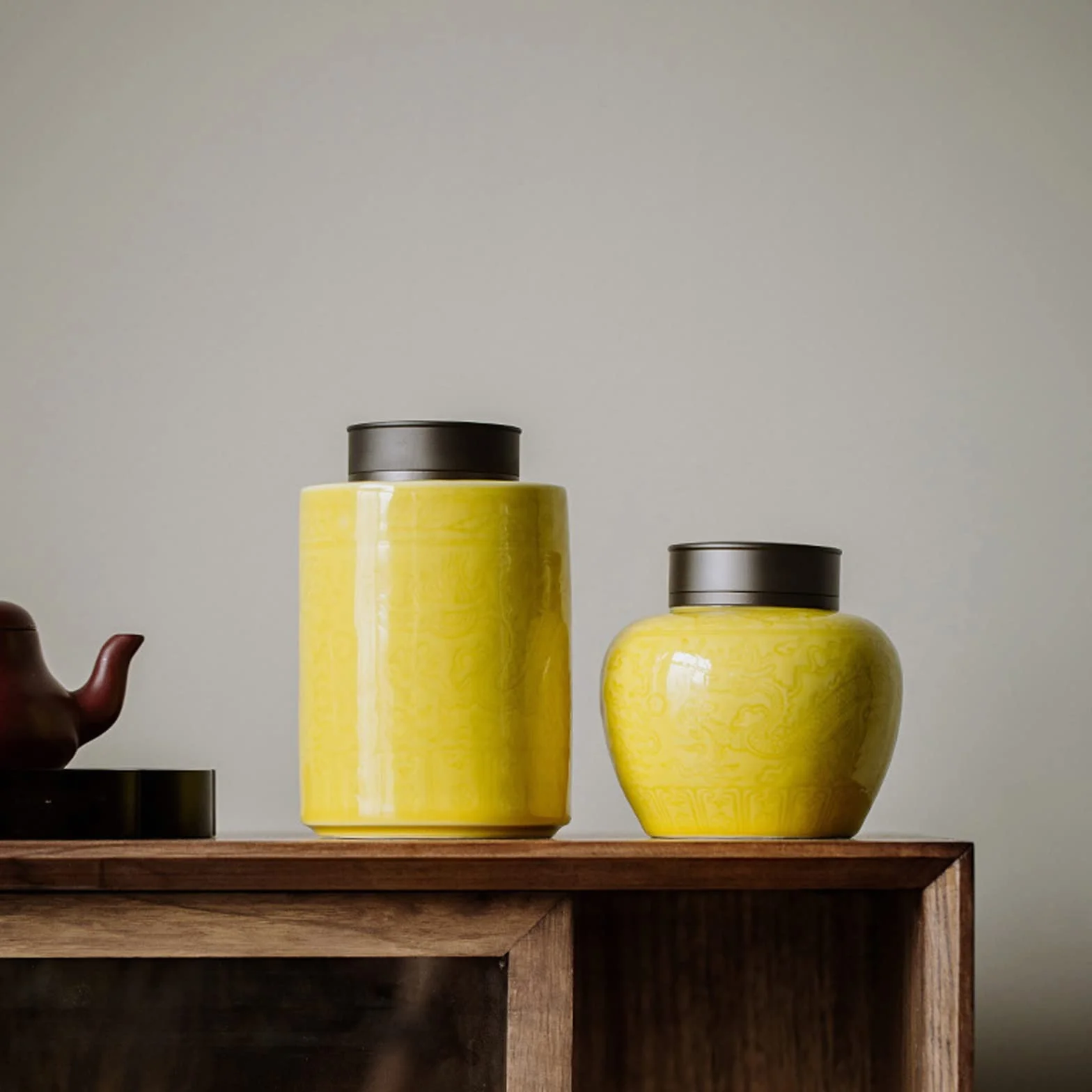 Praktyczny Vintage chiński słoik ceramiczny, 500 ml | Słoik na herbatę, przyprawa kuchenna, słoik na przyprawy do kawy