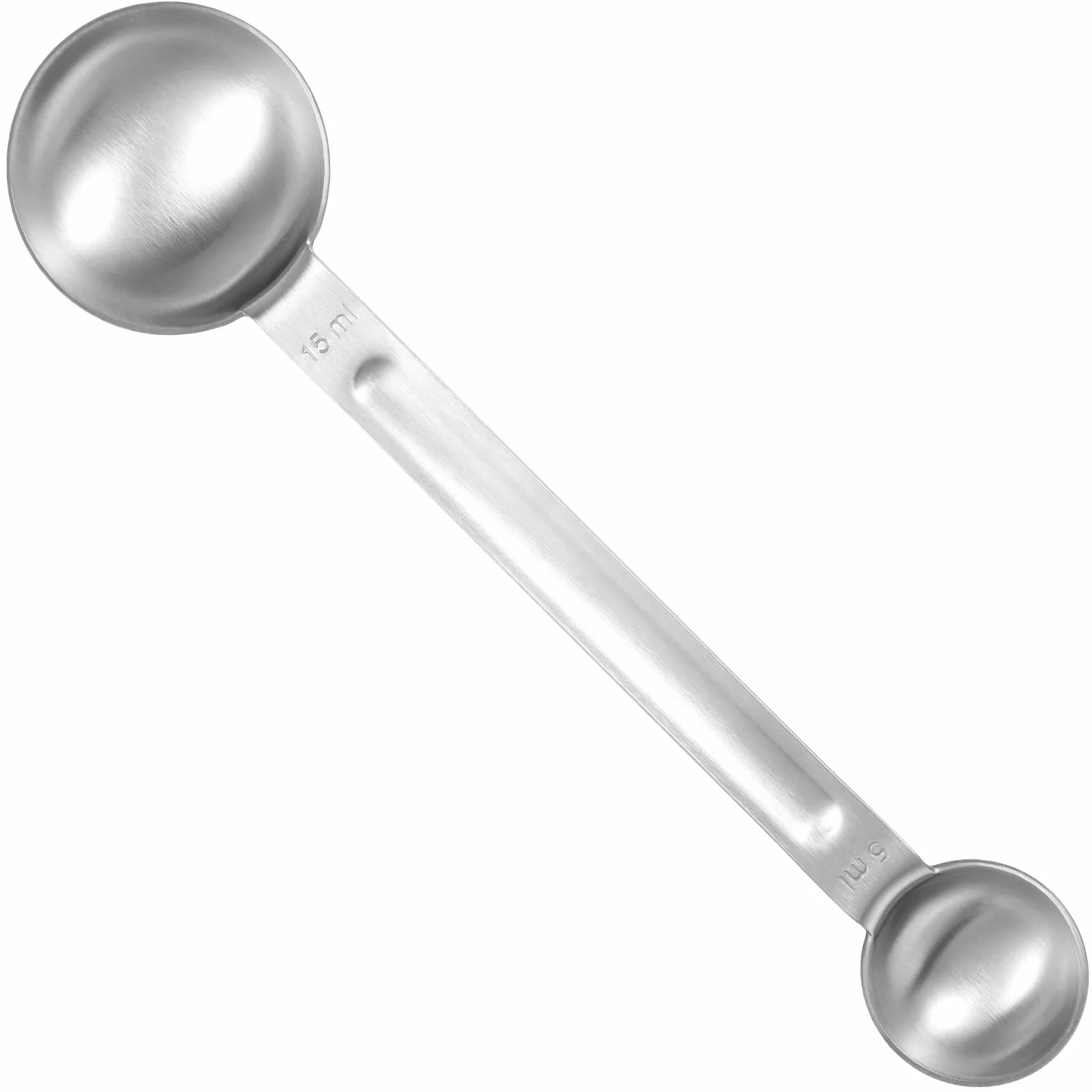 Thinp Łyżka miarowa stołowa, łyżka do kawy ze stali nierdzewnej 1 łyżeczka do herbaty (5ml) i 1 łyżka stołowa (15ml) z podwójnym końcem łyżeczka do herbaty i łyżka stołowa do gotowania pieczenia