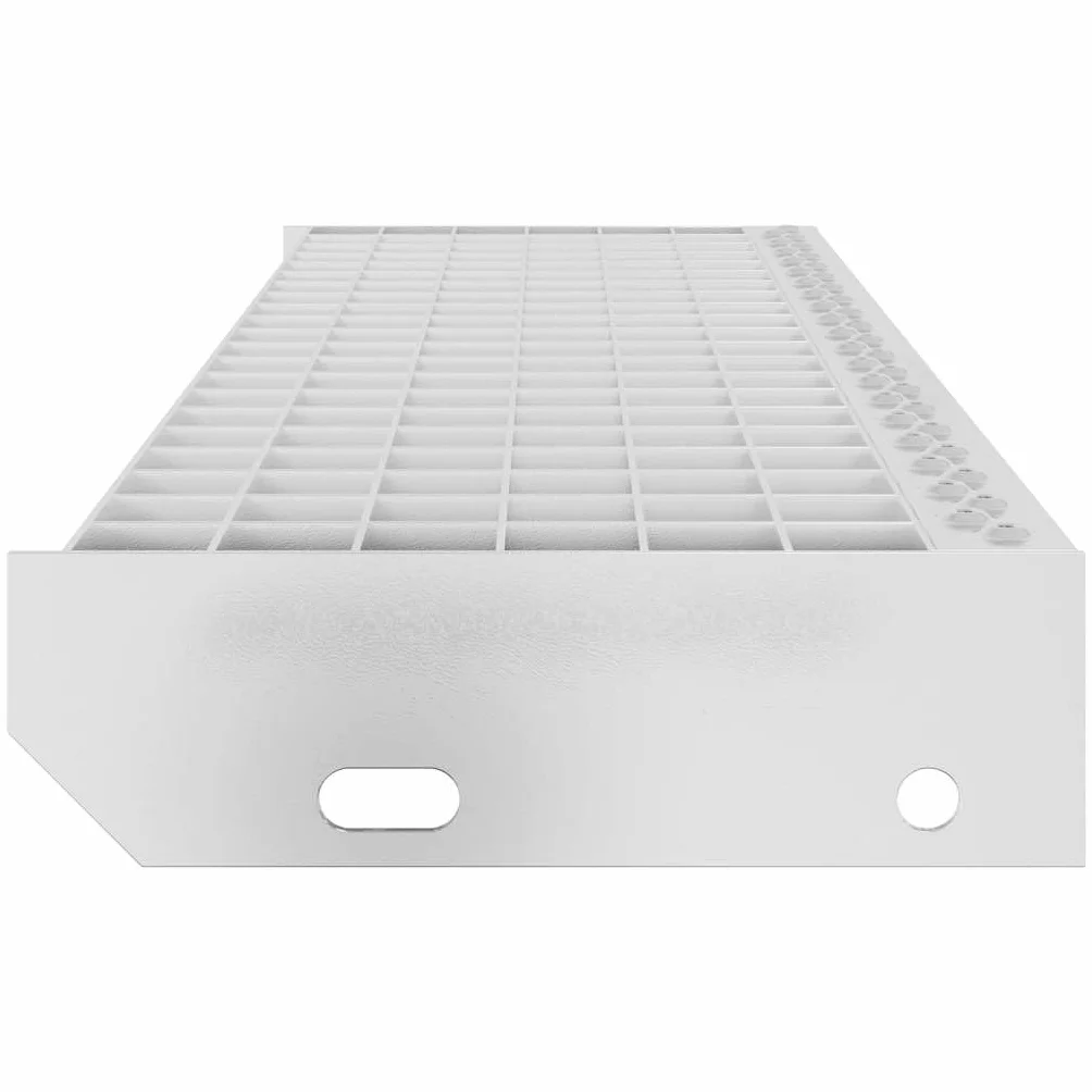 Hothingwell Schody Kraty schodowe 100x24x7 cm Stal ocynkowana | Antypoślizgowy, do użytku wewnątrz na zewnątrz, zintegrowany drenaż, 1 sztuka