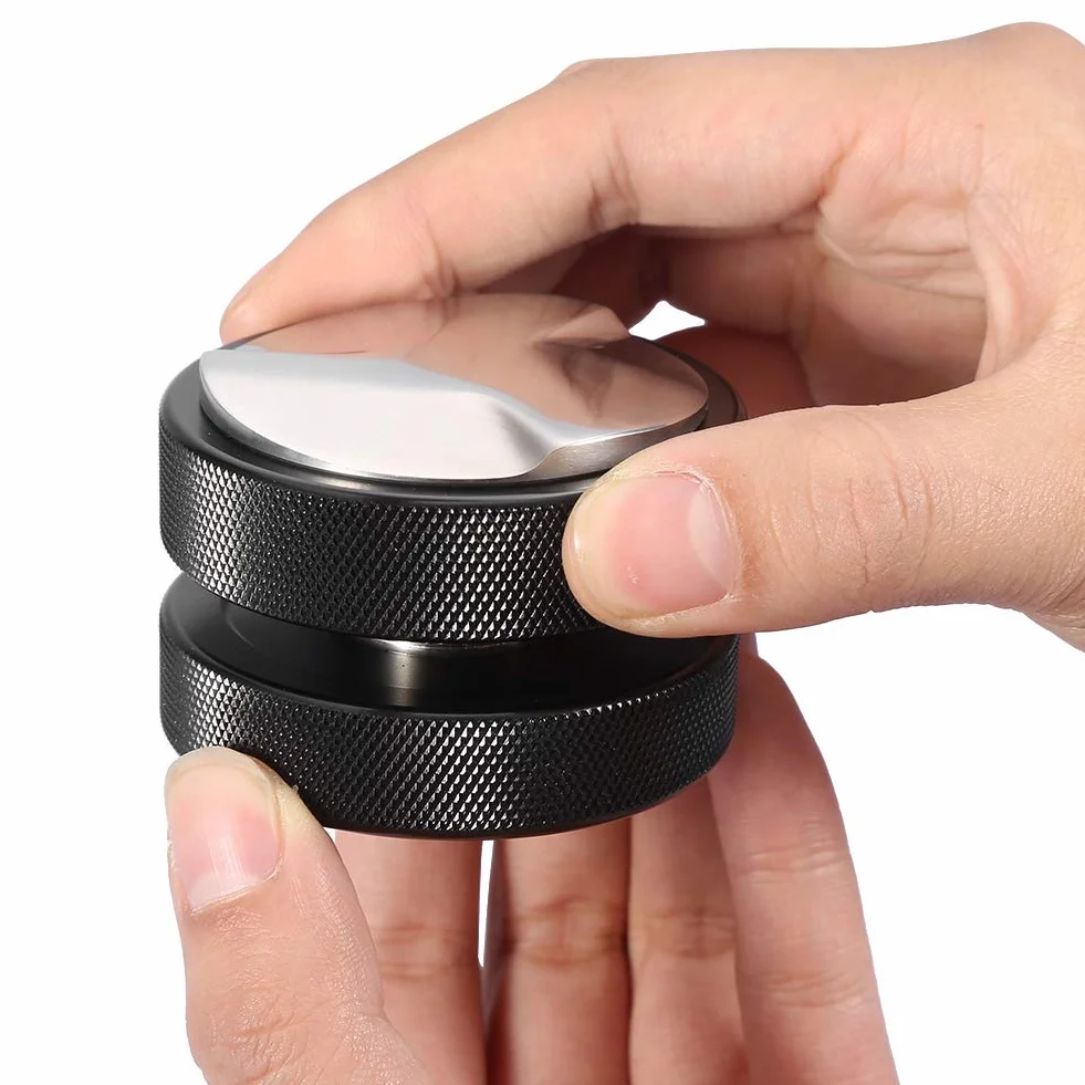 Ubijak kawy 51 mm Stal nierdzewNierdzewne ubijaki Barista espresso Narzędzie wyciskania ziaren kawy Solidsolidpodstawa Dystrybutor Espresso domowego wyposażenia kawiarni DIY (trzy kątowe nachylenia)