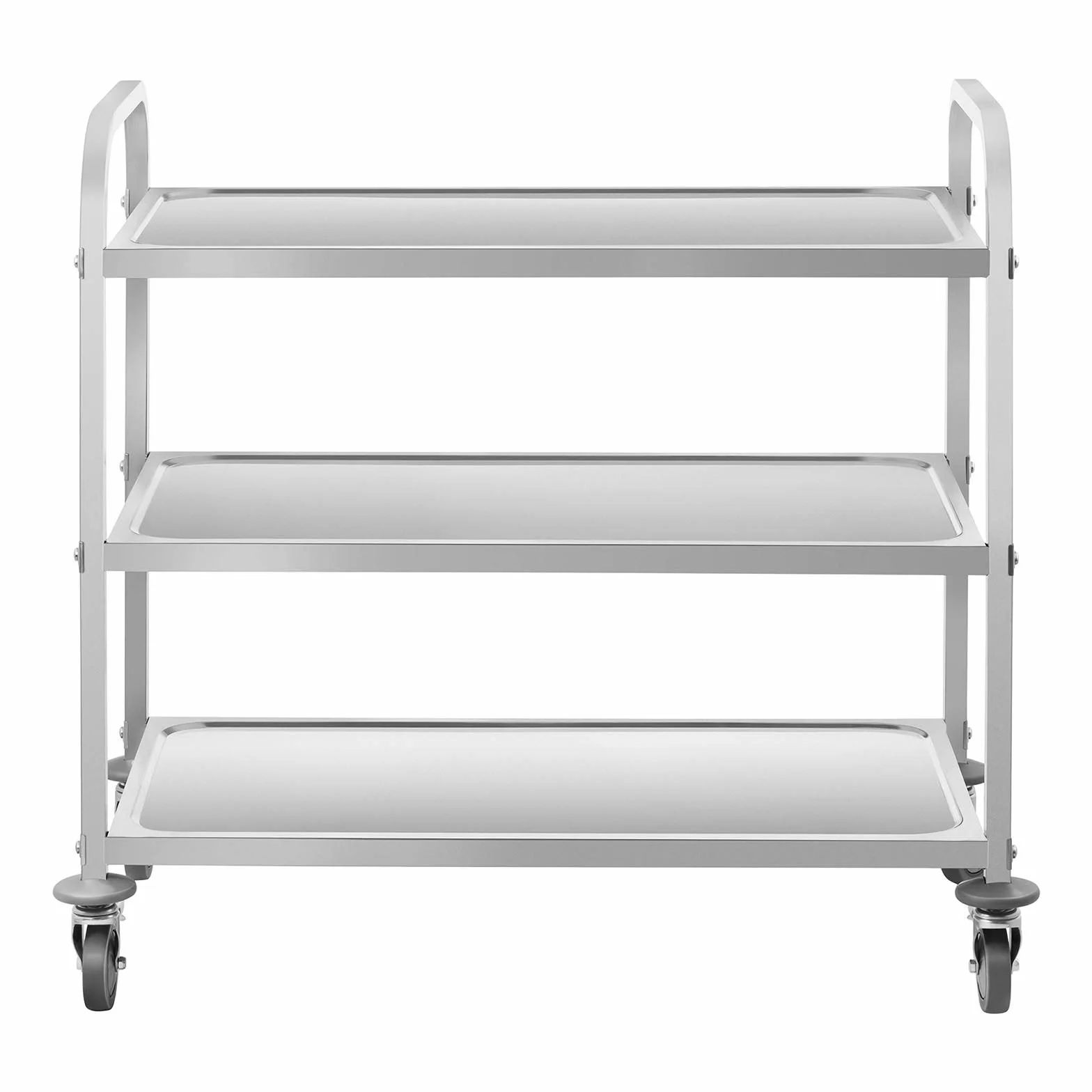 Royal Catering Wózek serwisowy na kółkach 3 tace RCSW 3 (101x55x96,5cm, nośność 480 kg, grubość półek 3cm)