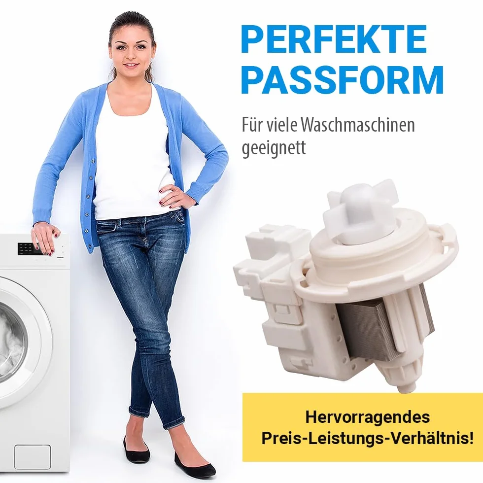 VIOKS Pompa odpływowa 30 W zamiennik do pralki Miеle 06239563 06239564 05012772 - pompa magnetyczna z zamknięciem bagnetowym do silnika pompy, pralko-suszarki