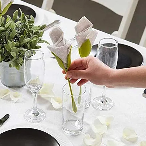 SHOP-STORY - Flower Napkin: Zestaw 4 wieszaków na ręczniki dla projektantów kwiatów