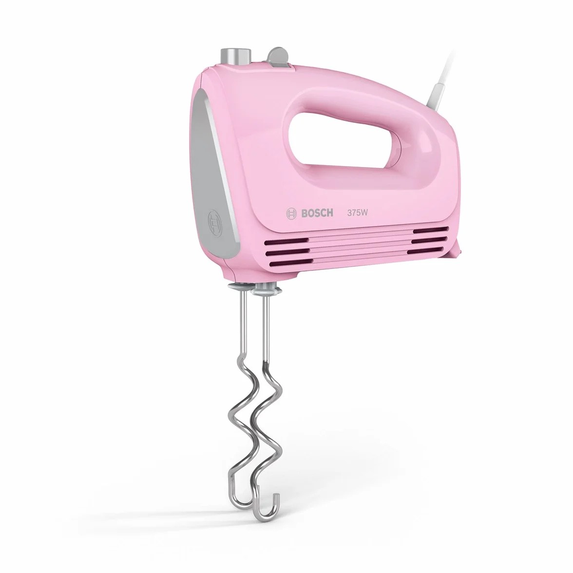 Bosch CleverMixx Fun, Mikser ręczny, 4 prędkości, funkcja turbo, moc silnika 375 W, kolor różowy, MFQ2210K