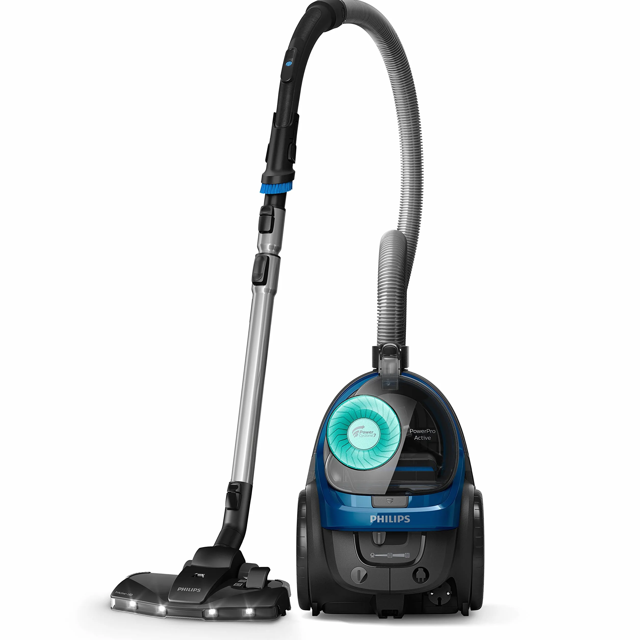 Philips Seria 5000 Odkurzacz Bezworkowy - Silnik o Mocy 900 W; Technologia PowerCyclone 7; Filtr Antyalergiczny H13; Nasadka TriActive LED, Kompaktowy I Lekki (FC9557/09)
