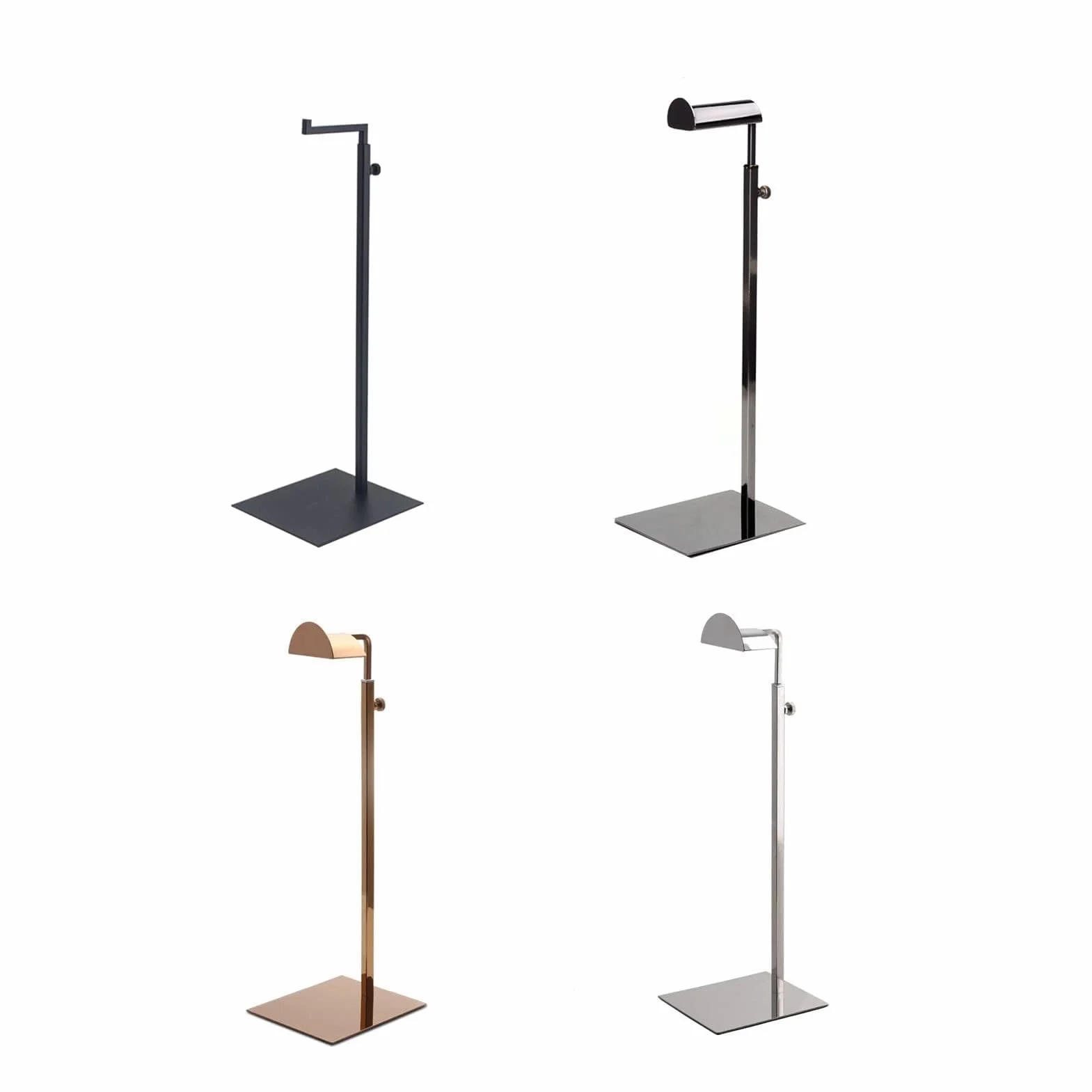 Stojak na torebki Cyrank, Brąz, 1 poziom, stal nierdzewna