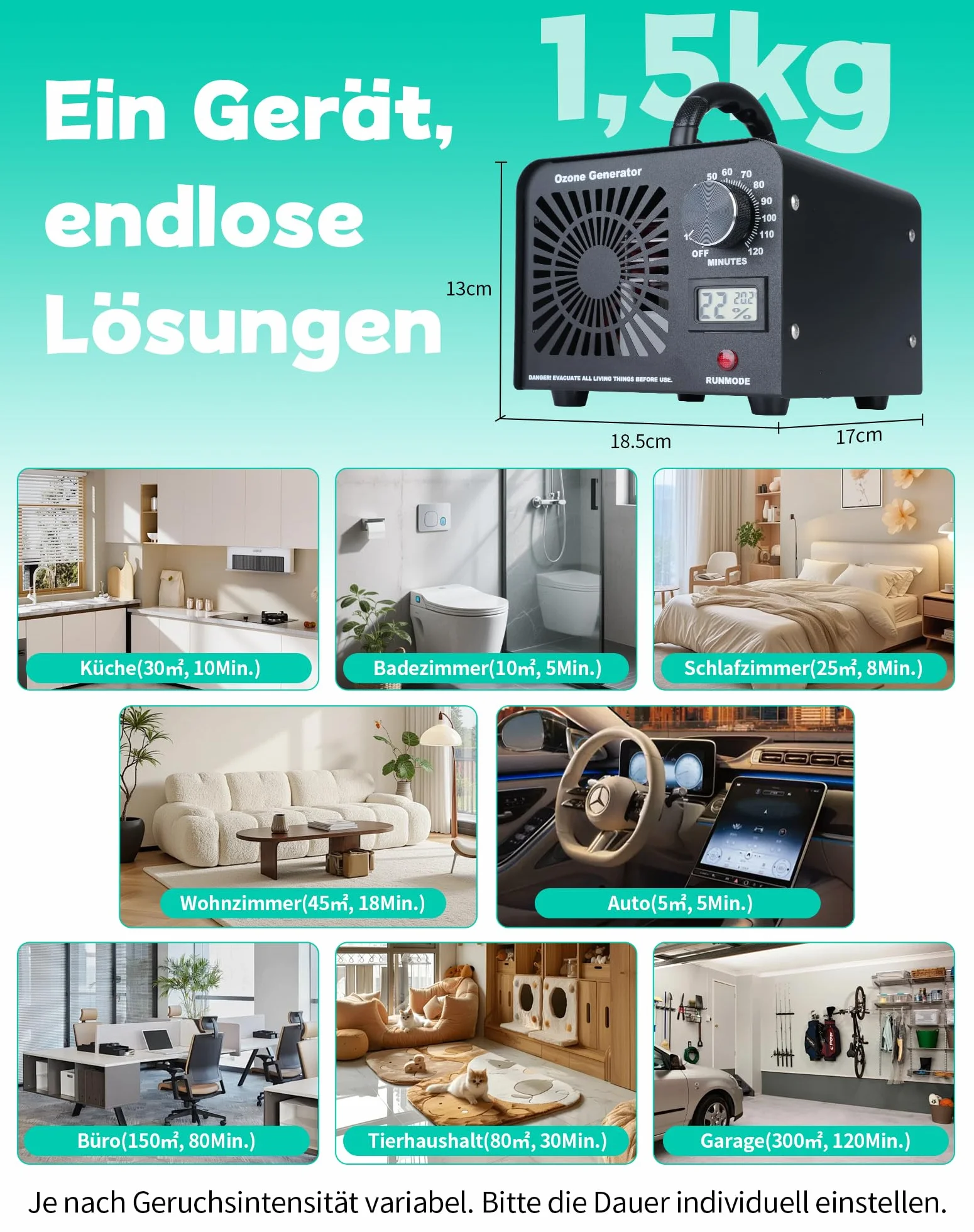 Generator ozonu O3 Ozon oczyszczacz powietrza