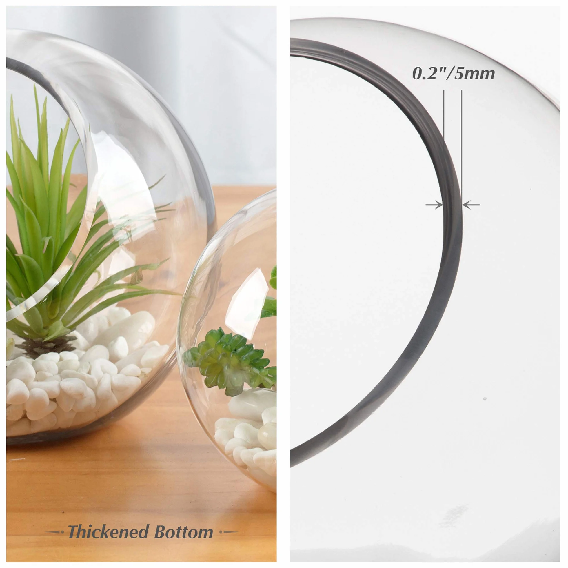 WGV 25 cm zestaw ściereczek do czyszczenia terrarium do roślin skośnych ciętych baniek