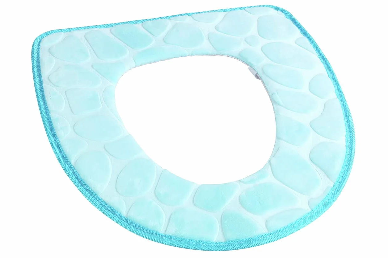 WENKO Poduszka na deskę sedesową Memory Foam niebieska