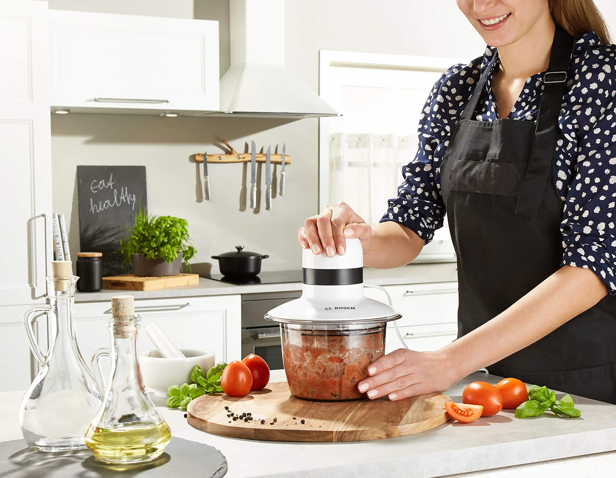 Bosch Rozdrabniacz MMR08A1 400 W nóż stalowy 0,8 l pojemnik tryb pulsacyjny