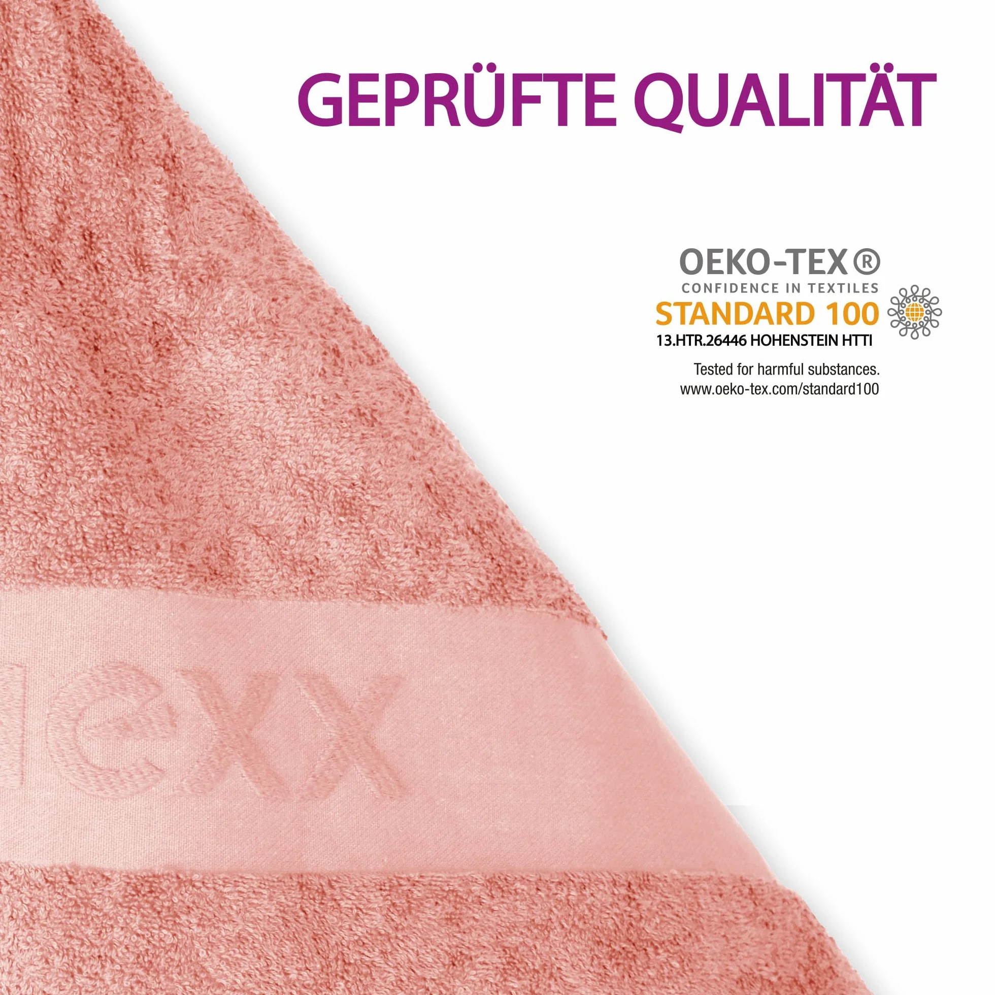 Mexx ręcznik dla gości 4-pak 50x30 cm 100% bawełna 450 g/m² Öko-Tex