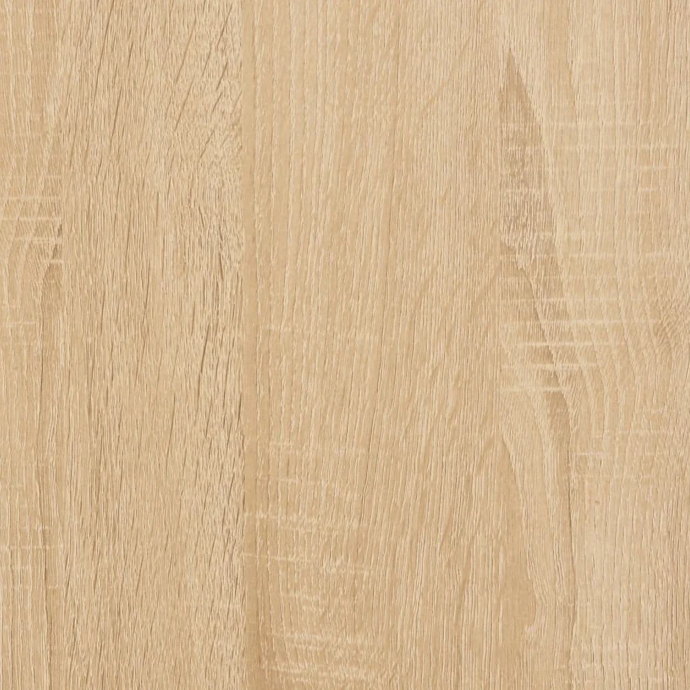 Szafka panelowa, dąb Sonoma, materiał drewnopochodny z żelaznymi nogami, 100 x 38 x 48 cm, miejsce do przechowywania płyt gramofonowych i winylowych płyt LP, stabilna szafka winylowa z półką