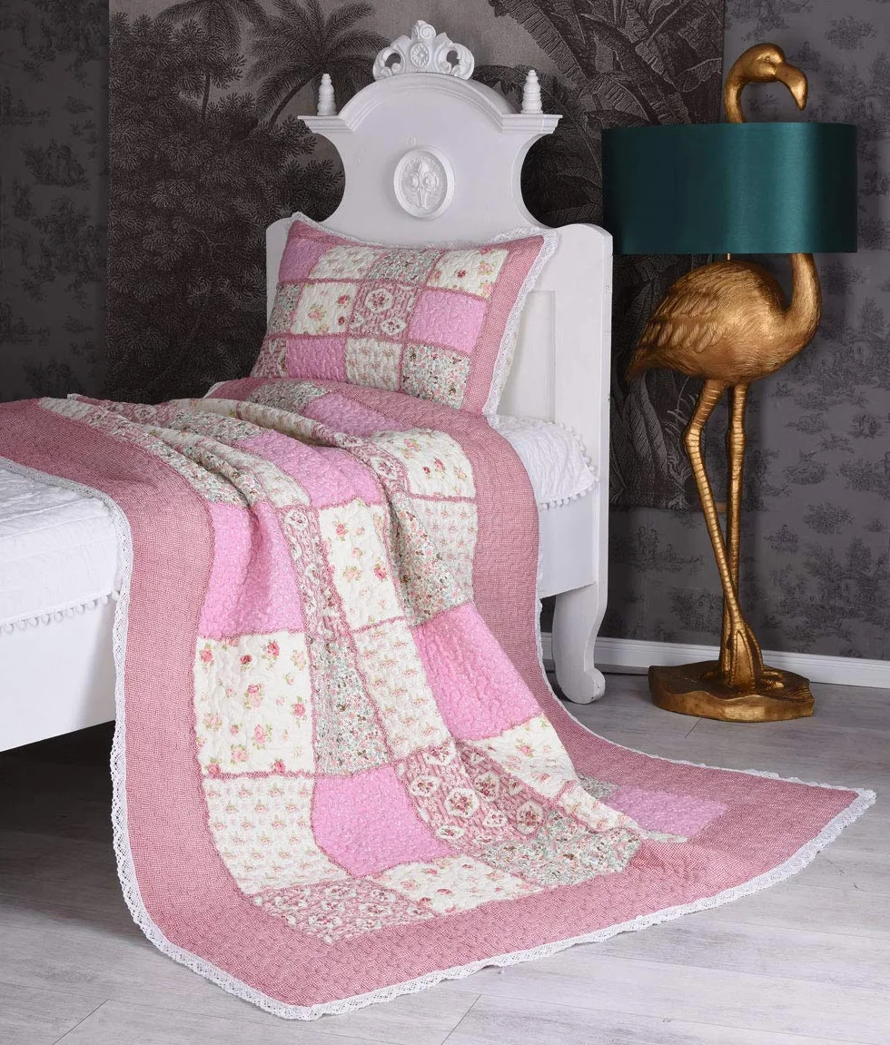Palazzo koc patchworkowy Shabby Quilt 150x200 cm narzuta pikowana