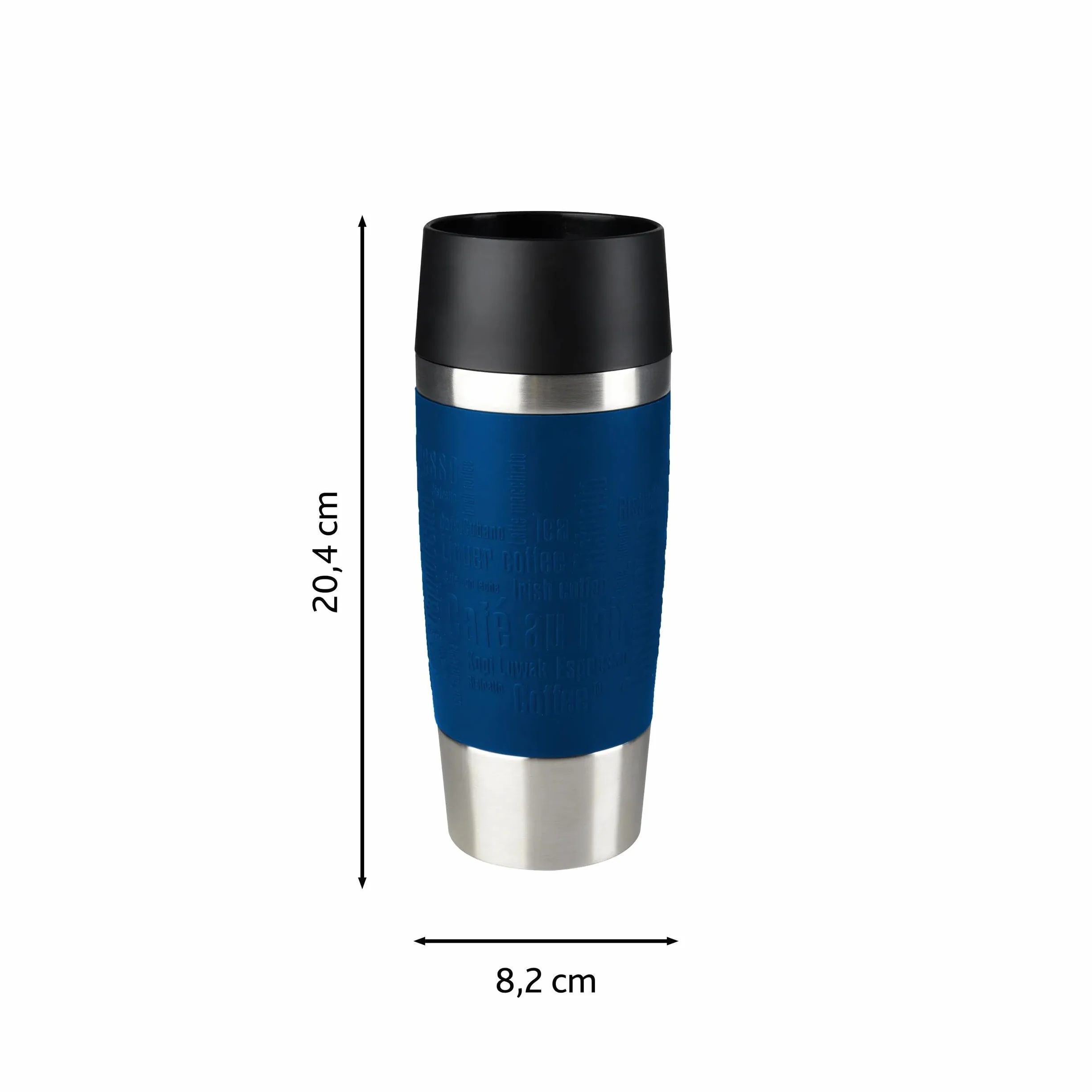 Emsa Standard-Design Kubek Termiczny, Niebieski, 360 ml