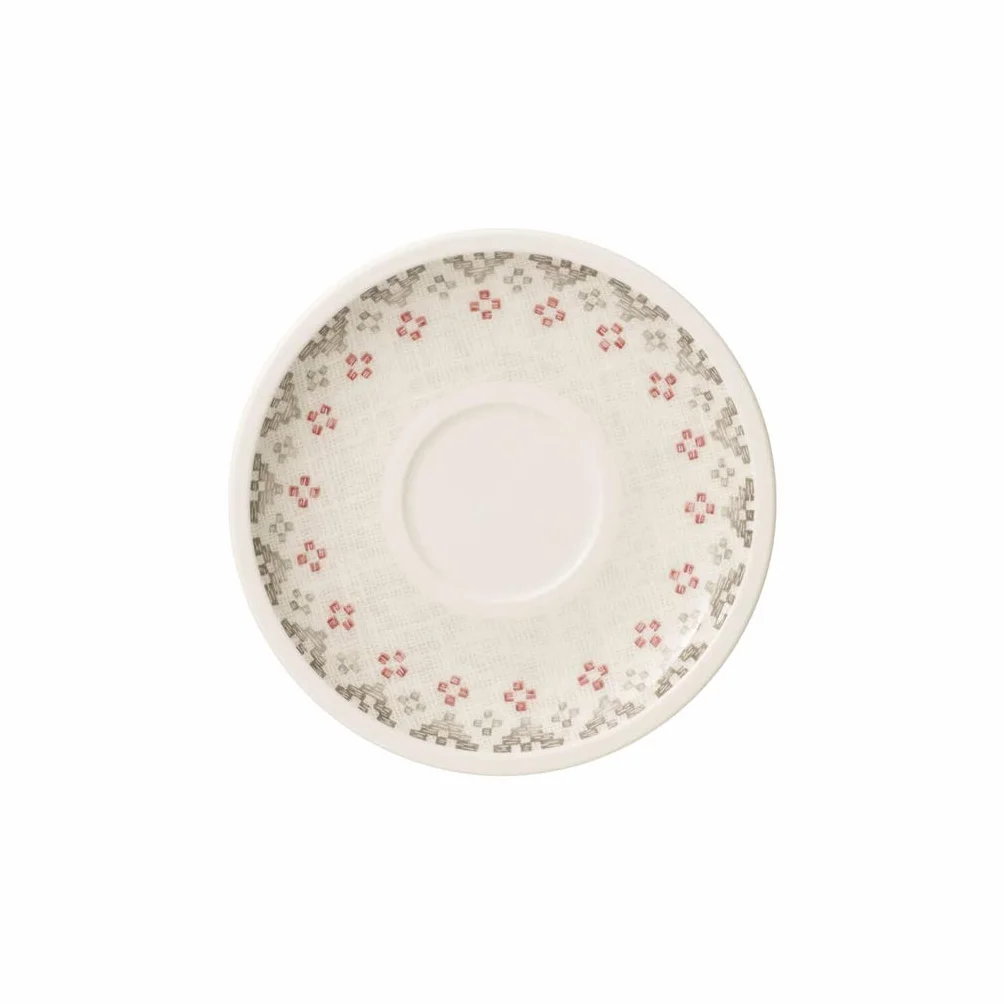 Villeroy und Boch Artesano Montagne spodek, porcelana premium, biały/szary