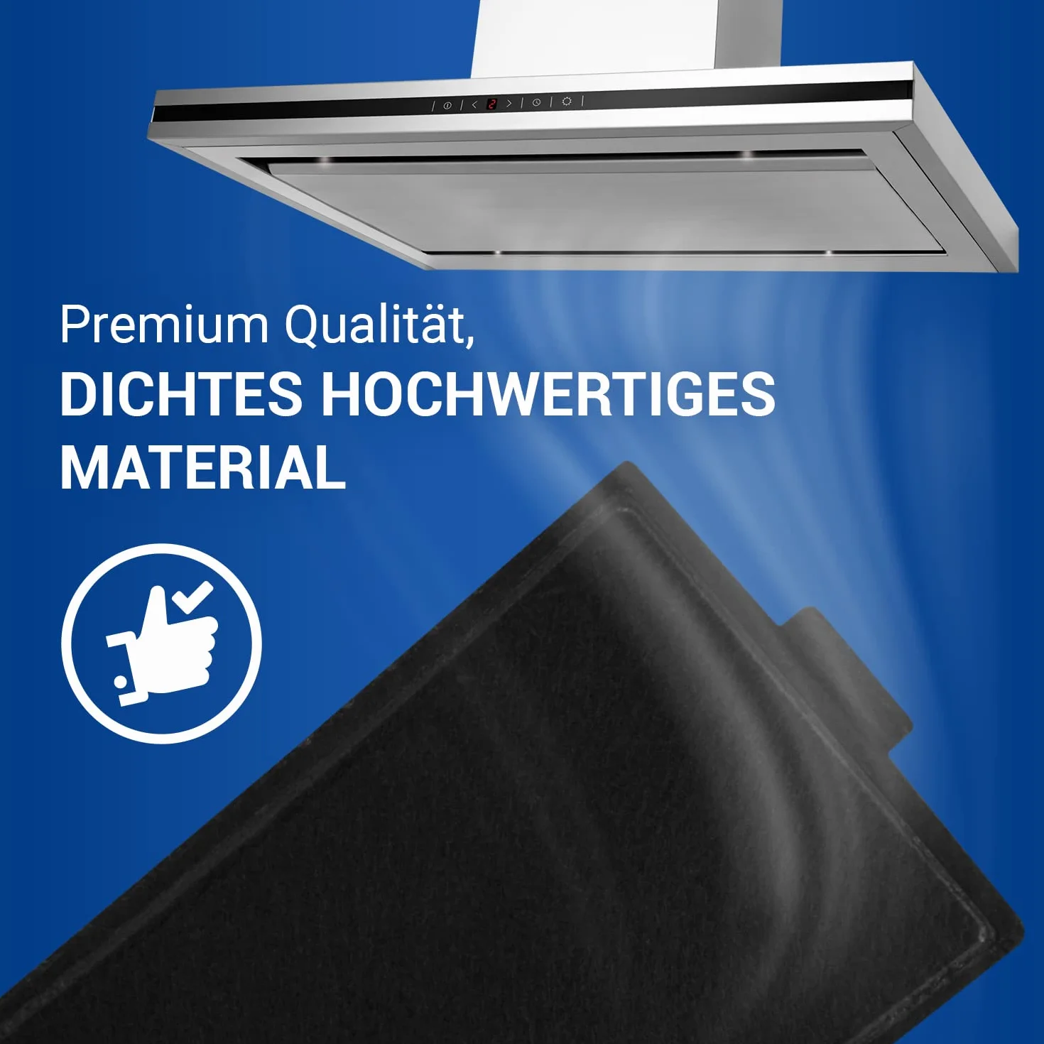 VIOKS Filtr węglowy do okapu kuchennego zestaw 4 filtrów zamiennych do filtra Miele 9231860 DKF 19 i filtr okapu kuchennego / filtra z węglem aktywnym