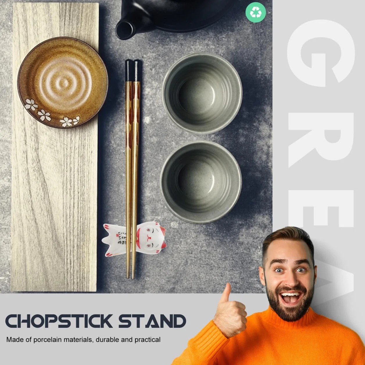 5 Szt. 5 Reszta Sztućców Łyżka Widelec Podstawka Pod Nóż Stojak Na Pałeczki Ceramiczne Podstawki Pod Pałeczki Widelec Reszta Zwierząt Japoński Stojak Pałeczki Dziewczyna Metal