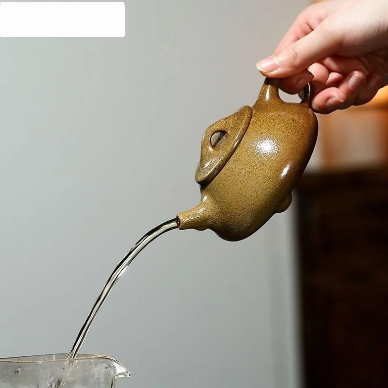 Czajnik do herbaty 250 ml fioletowy gliniany czajniczek ręcznie robiony garnek surowa ruda błoto herbata czajnik Zisha Teaset chiński czajniczek do herbaty, mleka, kawy, biura
