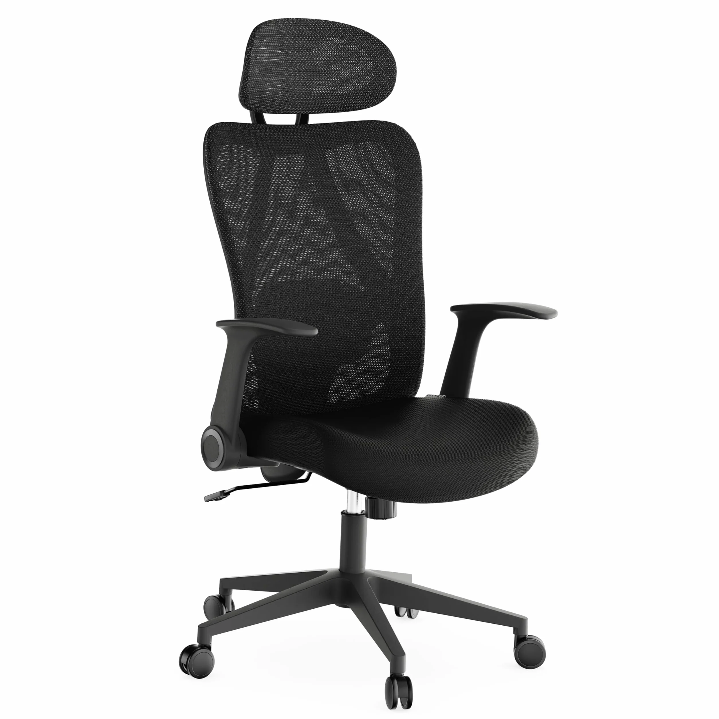 SENSE7 Fotel Biurowy Gamingowy Ergonomiczny Krzesło Obrotowe Biurowe Regulowany dla Home Office Graczy do 150kg Oddychająca Tkanina Regulowany Zagłówek z Podparciem Podłokietnikami 2D – Noxo Czarny