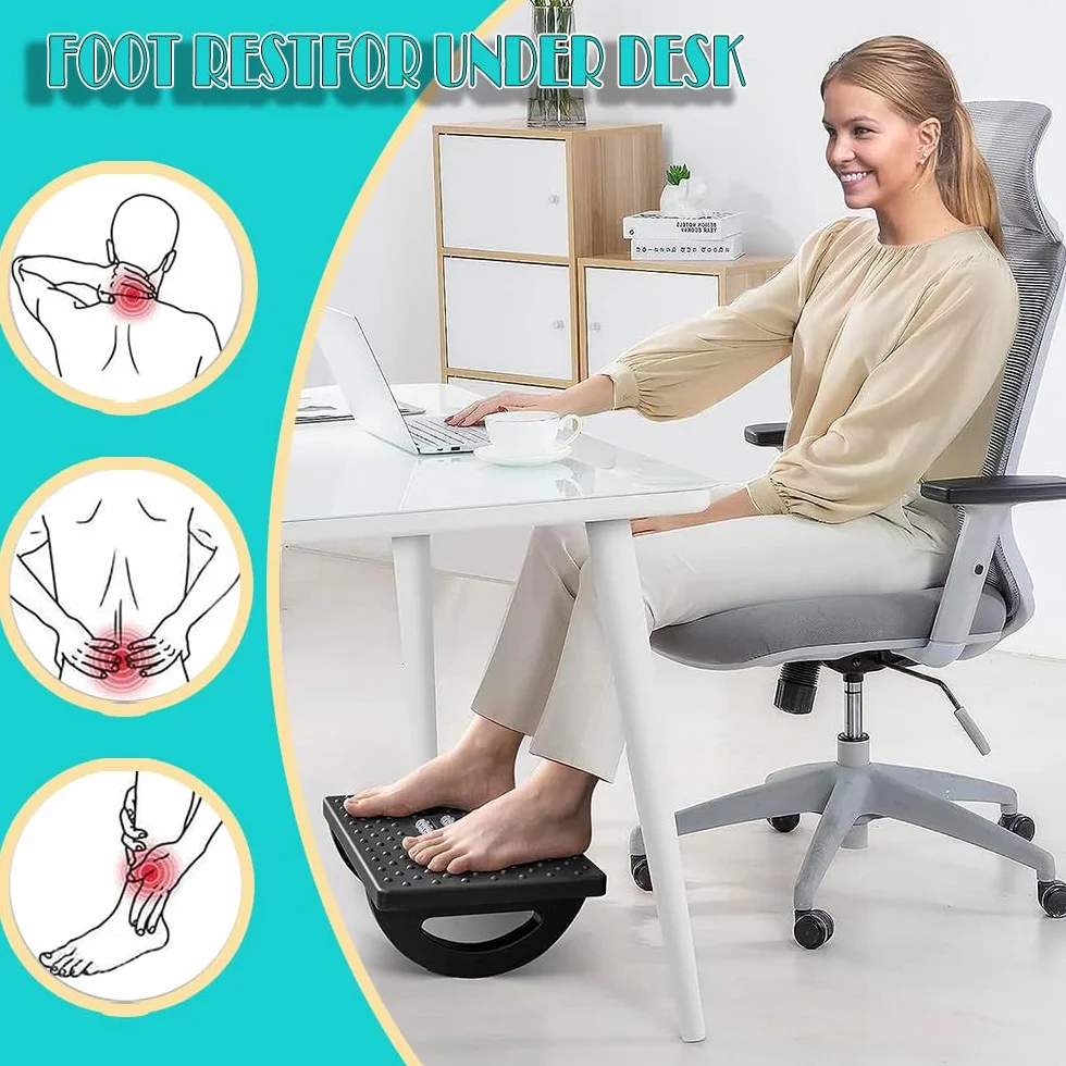 Ergonomiczne podnóżek podnóżek, masujący do biurka biurko, wygodny dla użytku domowego