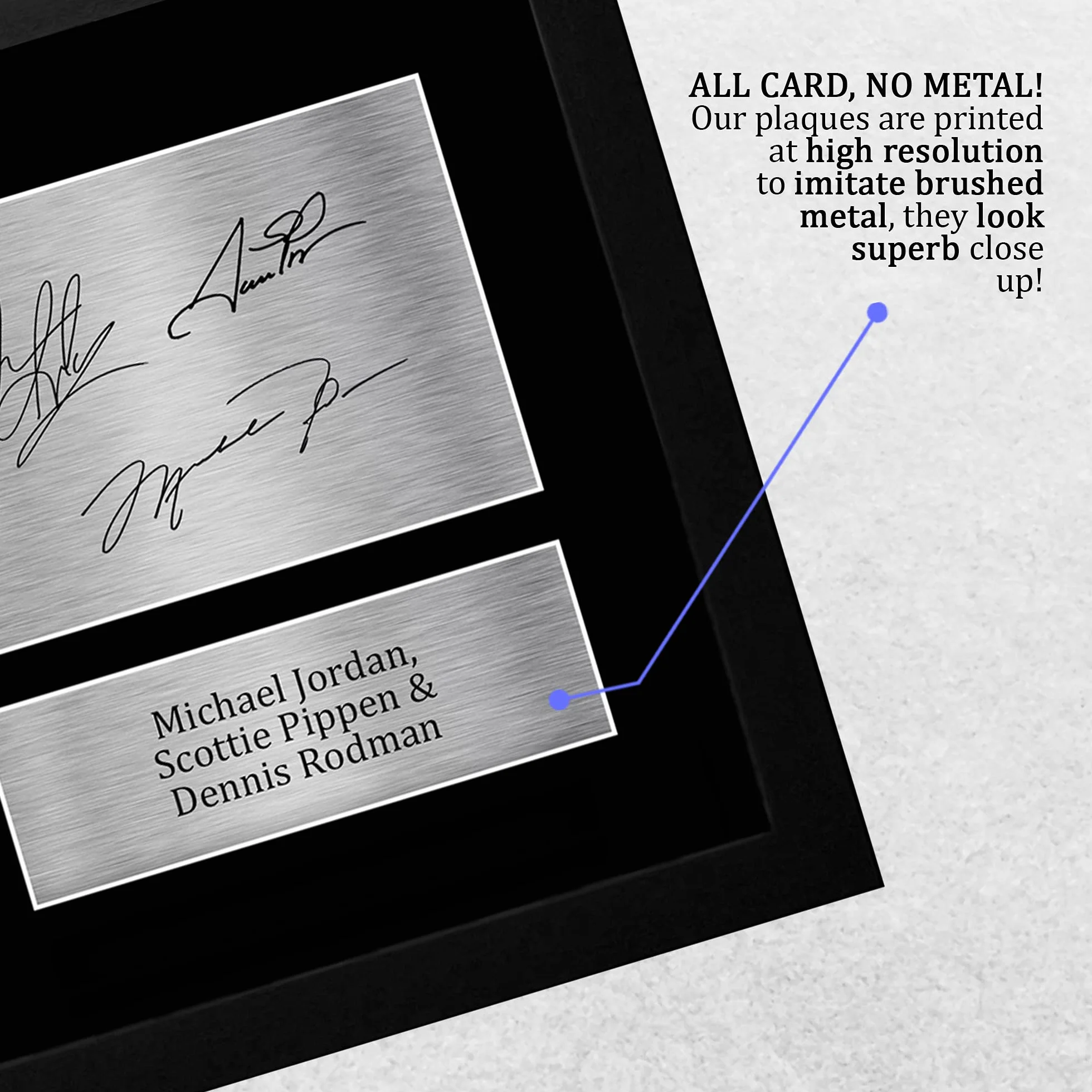 Michael Jordan Dennis Rodman Scottie Pippen Chicago Bulls A4 Podpisane Zdjęcie Z Autografem Pamiątka Koszykarska