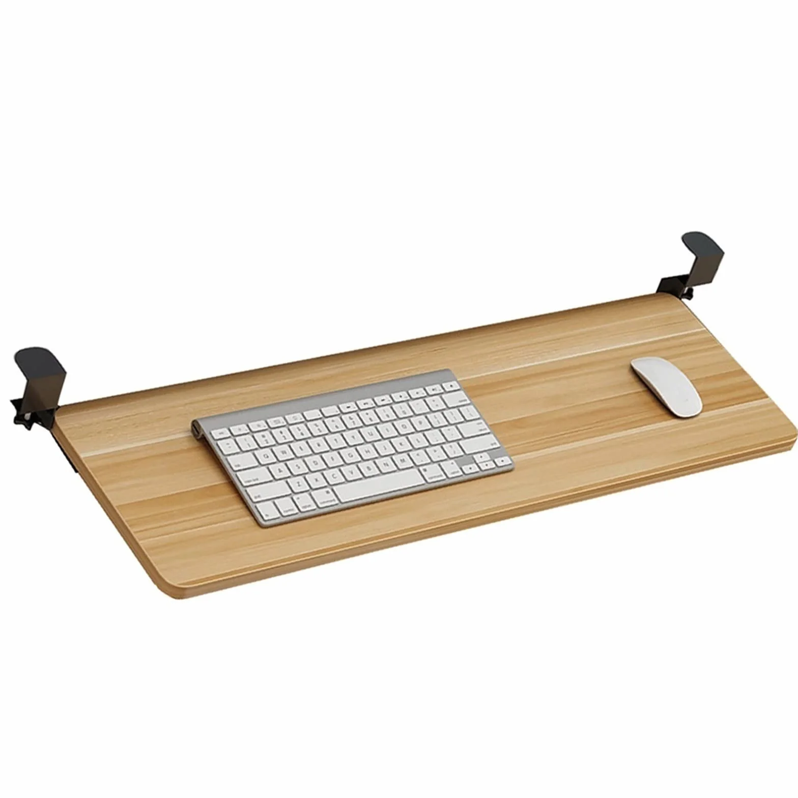 Wysuwana półka na klawiaturę Pod biurkiem Półki do przechowywania, Ergonomiczna wysuwana szuflada na klawiaturę Platformy na klawiaturę, Uchwyt na mysz z klawiaturą Akcesoria biurowe Organiz